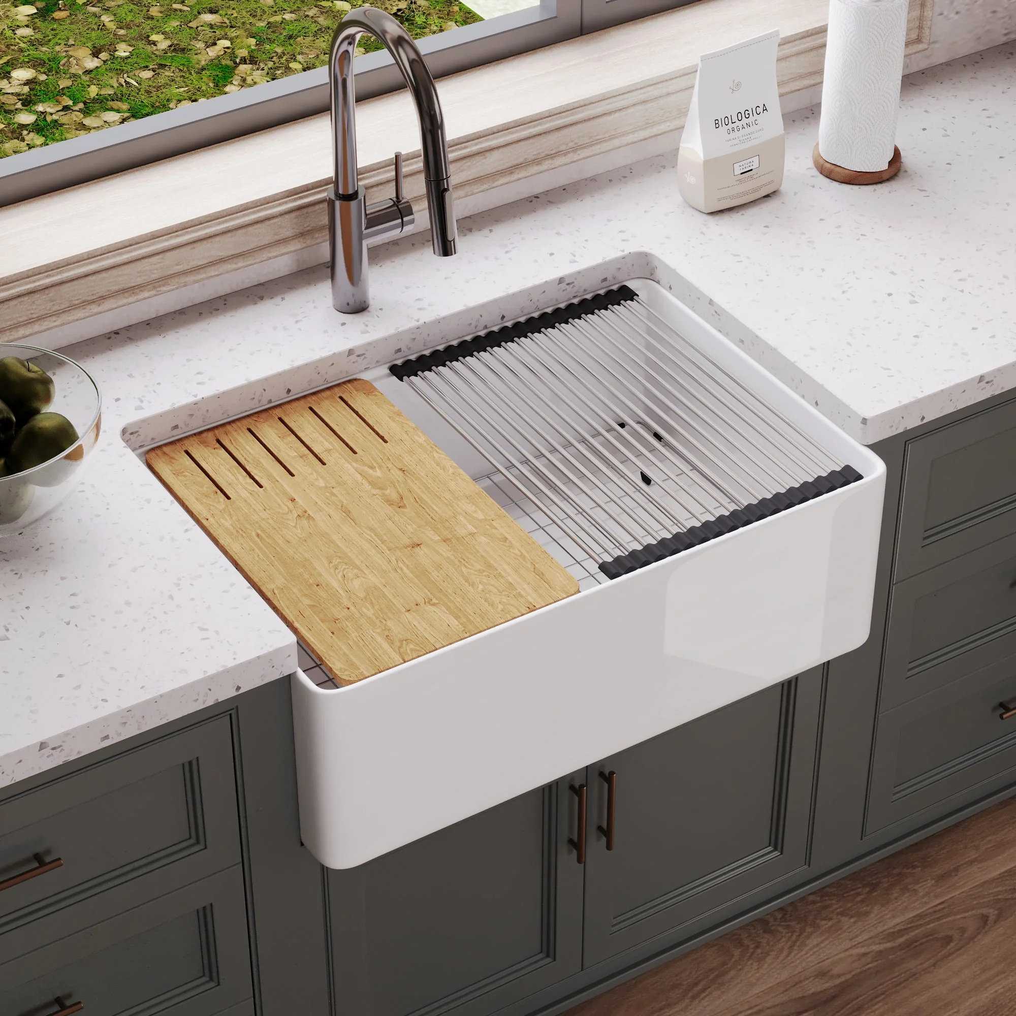 DeerValley DV-1K0257 Workstation Kitchen Sinks Single Bowl Quiet Design - Image 8