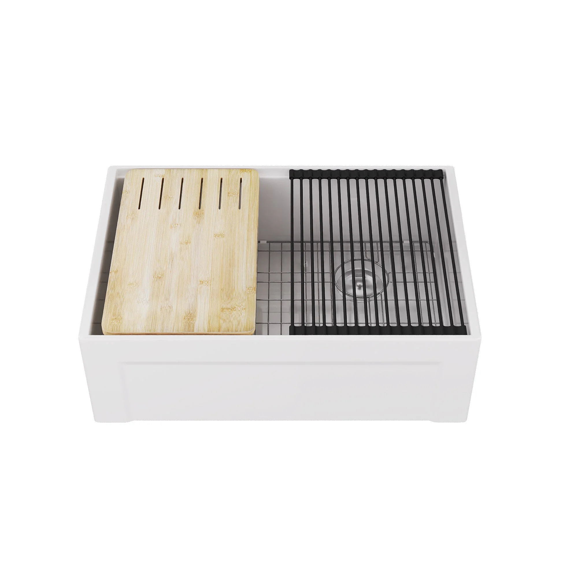 DeerValley DV-1K0265 Workstation Kitchen Sink – Reversible Apron, Spacious Single Bowl - Image 12