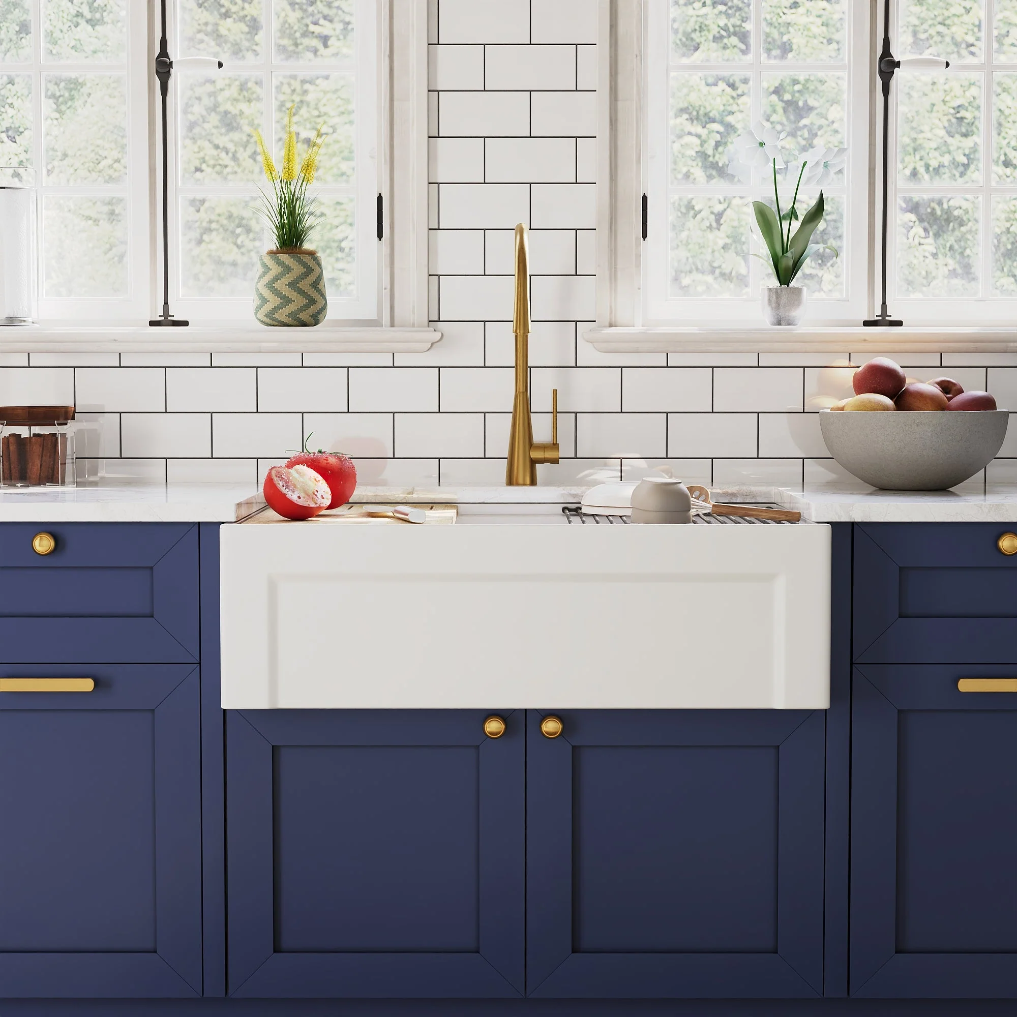 DeerValley DV-1K0265 Workstation Kitchen Sink – Reversible Apron, Spacious Single Bowl - Image 13