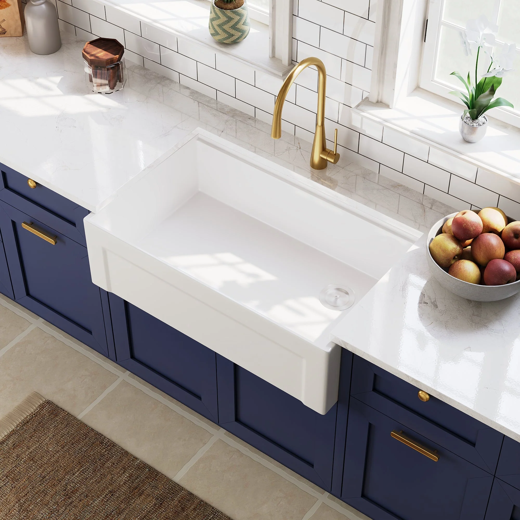 DeerValley DV-1K0265 Workstation Kitchen Sink – Reversible Apron, Spacious Single Bowl - Image 15