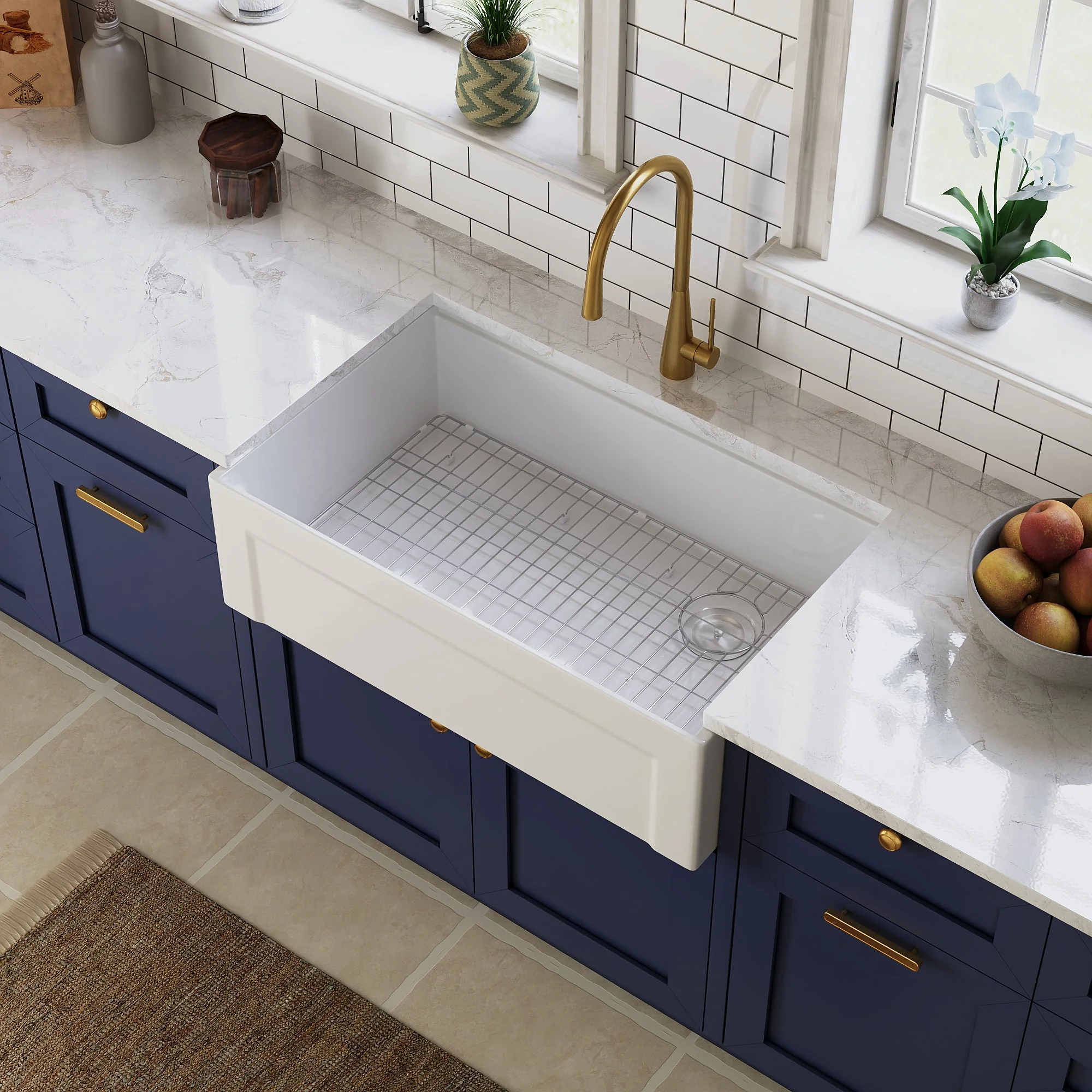 DeerValley DV-1K0265 Workstation Kitchen Sink – Reversible Apron, Spacious Single Bowl - Image 16