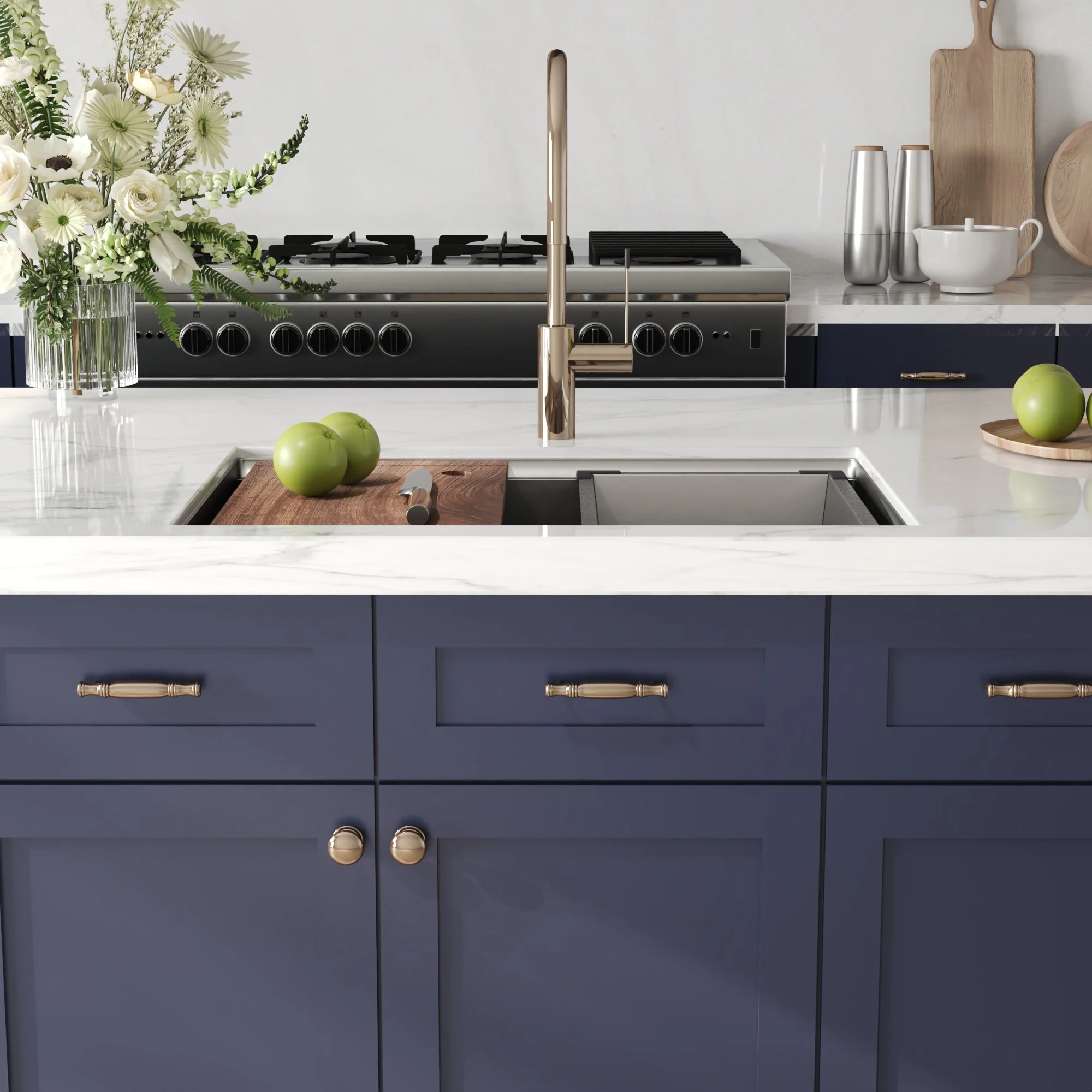 DeerValley DV-1K0329 Stainless Steel Kitchen Sinks Slide-Ledge Prep 18G Silent Undermount - Image 12