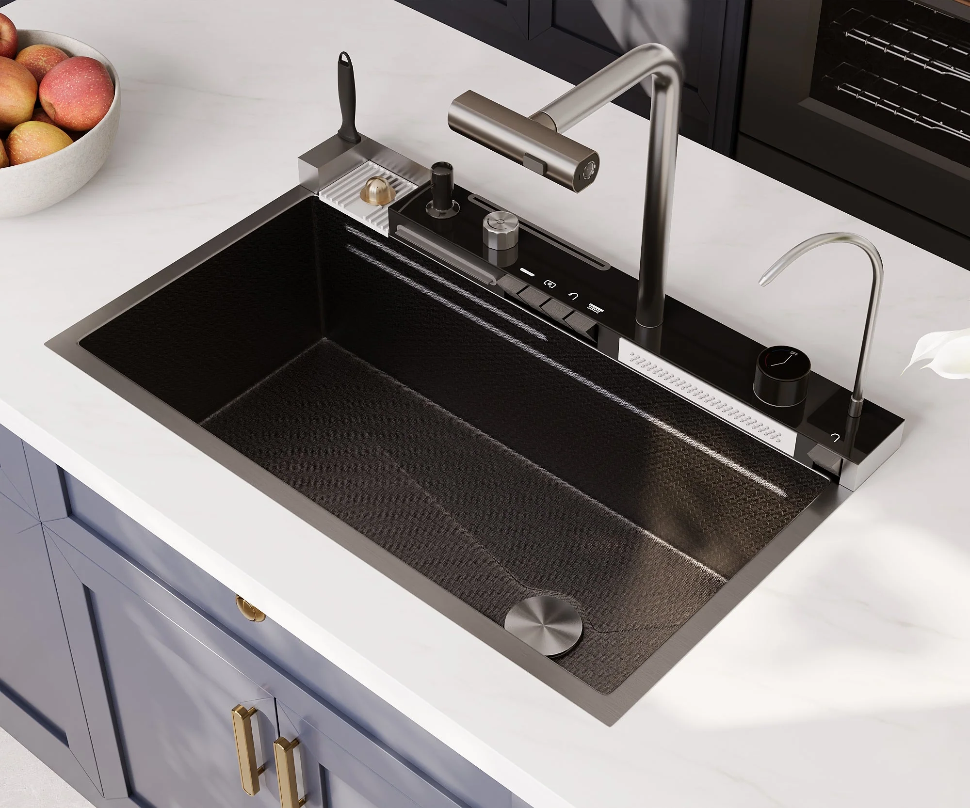 DeerValley DV-1K0348/DV-1K0349 Stainless Steel Kitchen Sinks Smart Control 4-Mode Spray - Image 10