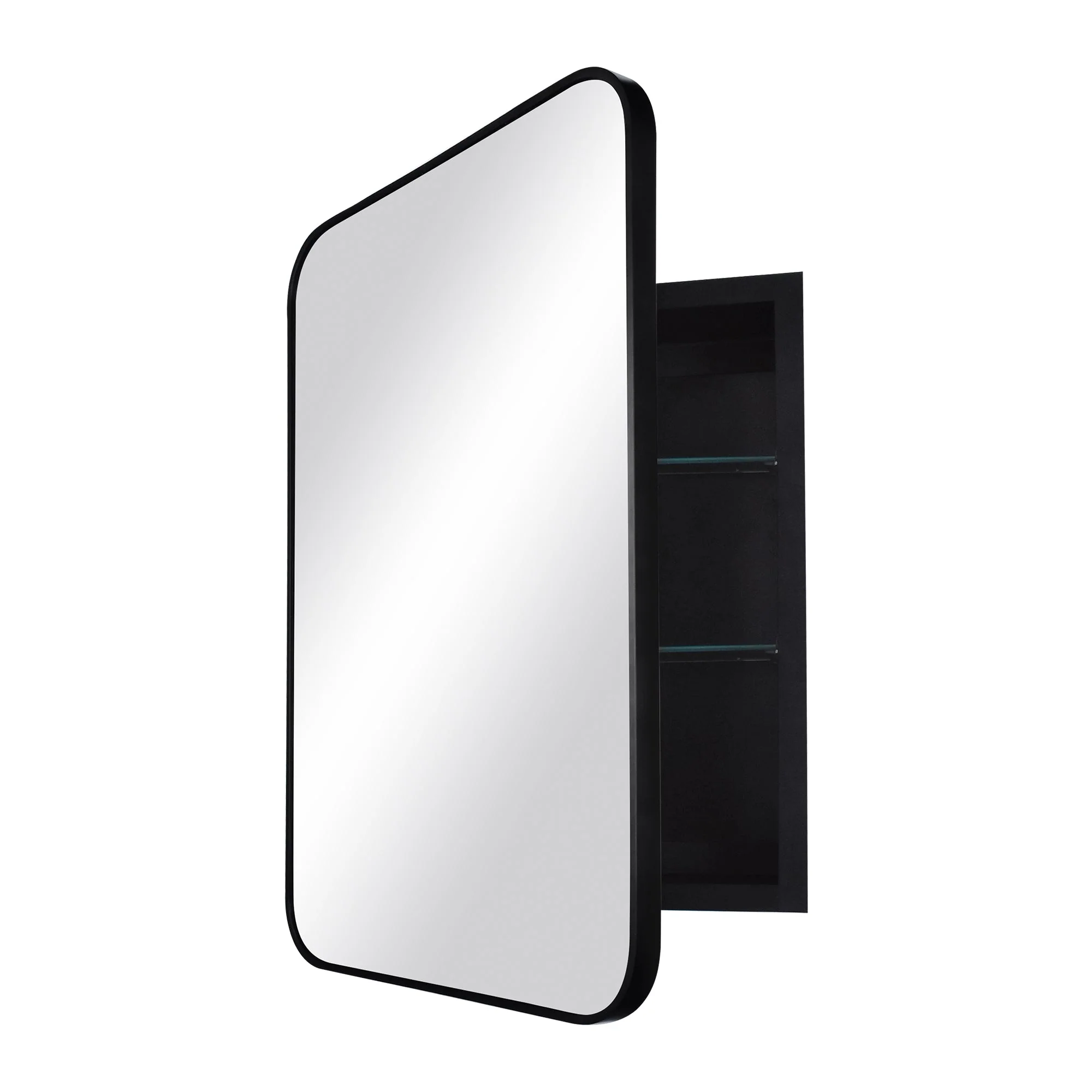 Rectangular Bathroom Medicine Cabinet, Adjustable Shelves With Mirror - Image 4