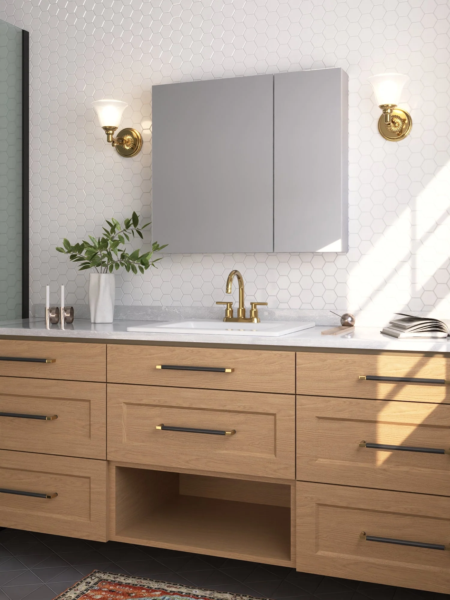 DeerValley DV-1MC0148 Medicine Cabinets Aluminum Recessed Soft-Close Mirror - Image 13