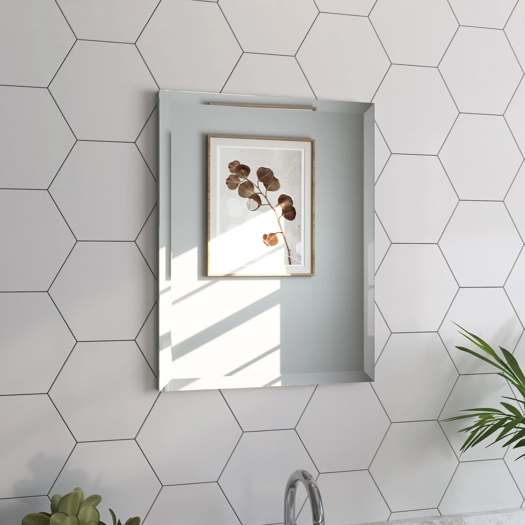DeerValley DV-1MC0148 Medicine Cabinets Aluminum Recessed Soft-Close Mirror - Image 4