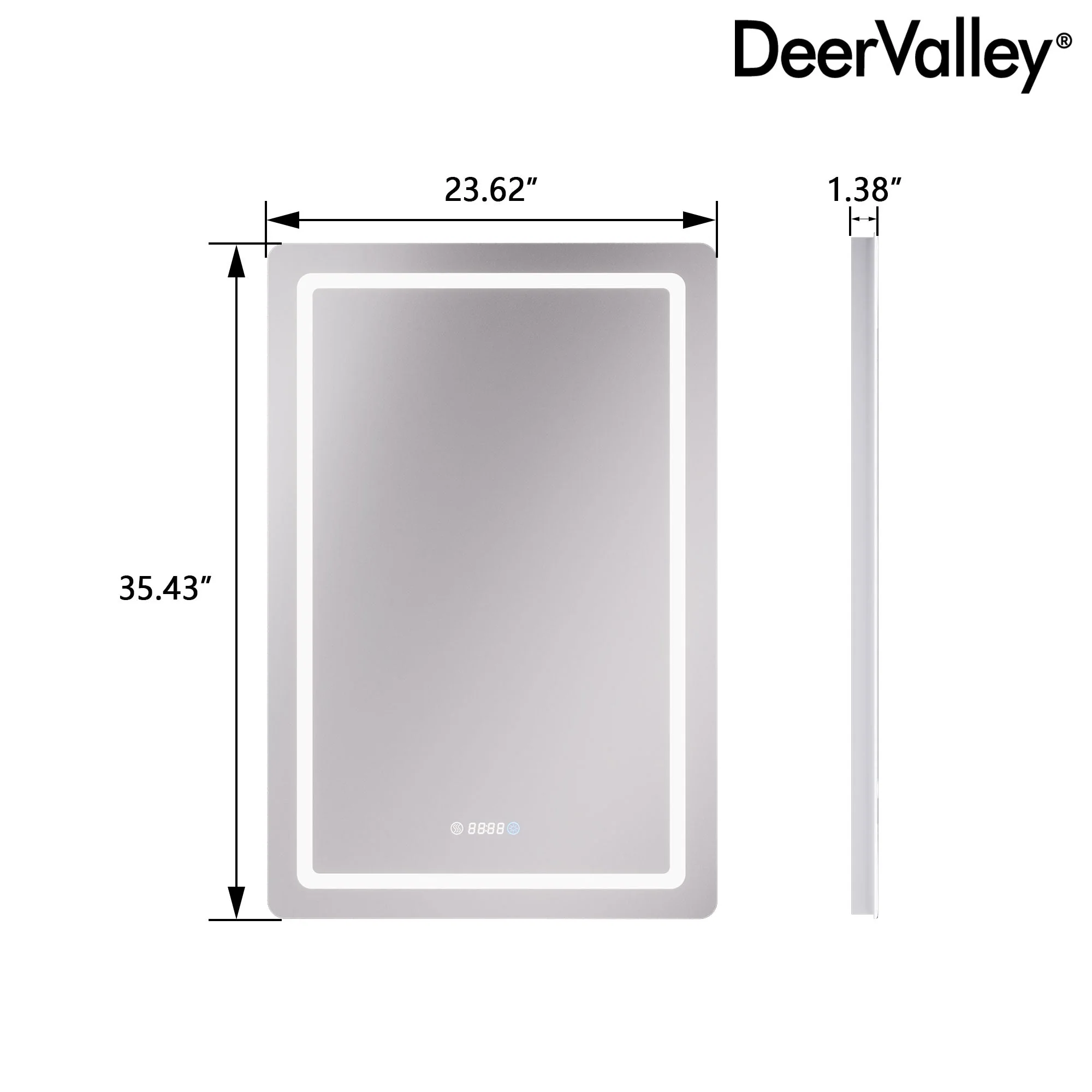 Led Bathroom Mirror with Lights,Smart Dimmable Vanity Mirrors for Wall, Anti-FogTime Mode Control Makeup Mirror - Image 14