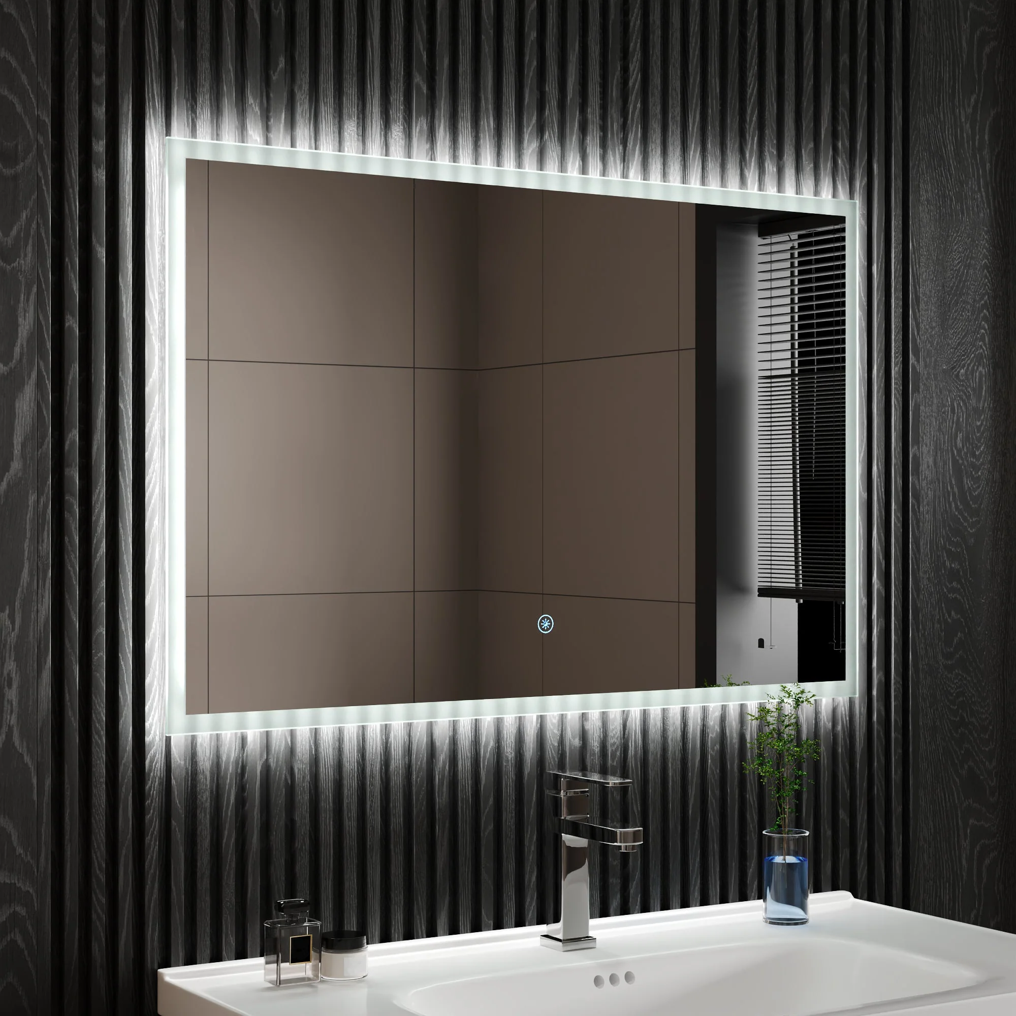 Led Bathroom Mirror with Lights, Smart Dimmable Vanity Mirrors for Wall, Anti-Fog Makeup Mirror - Image 6
