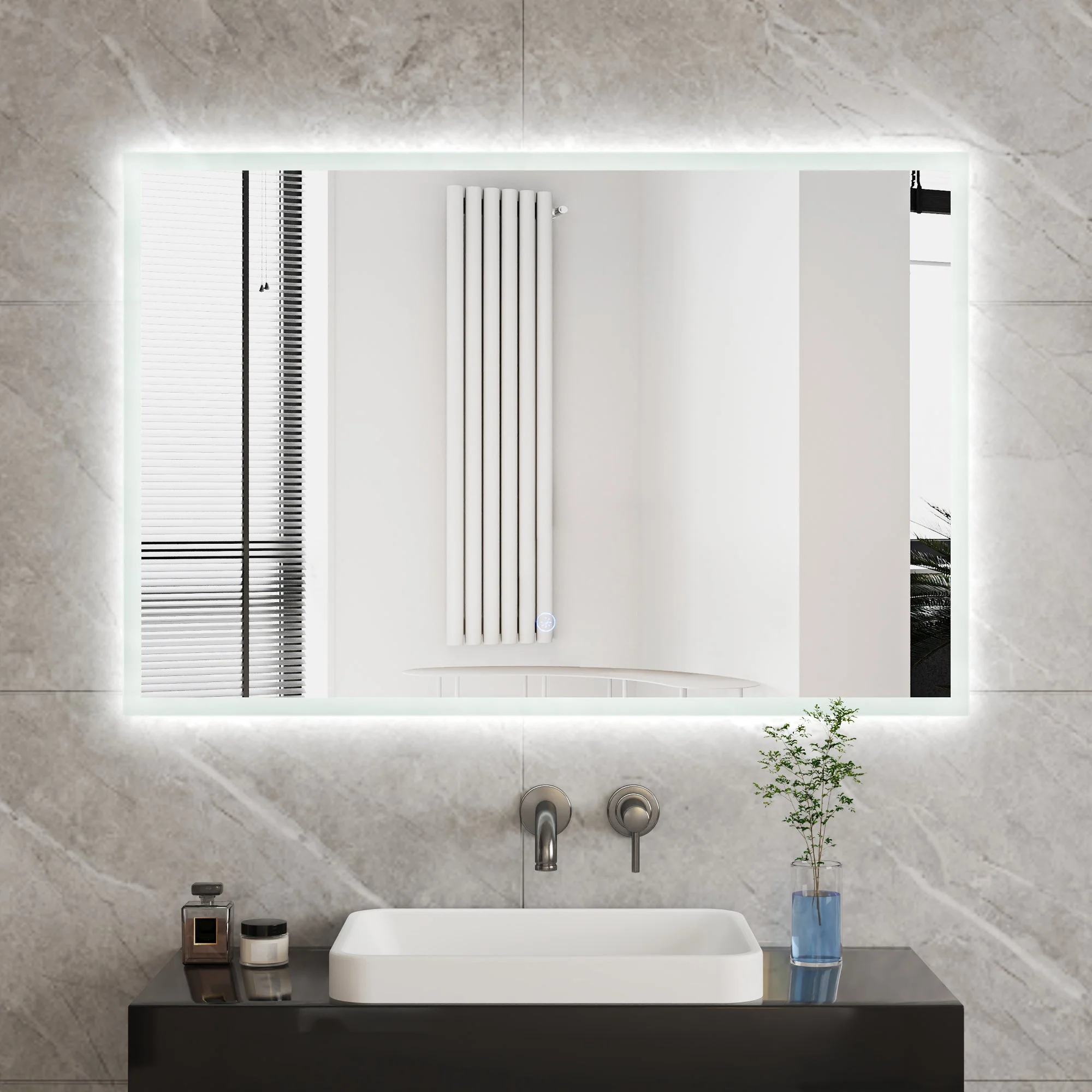 Led Bathroom Mirror with Lights, Smart Dimmable Vanity Mirrors for Wall, Anti-Fog Makeup Mirror - Image 7