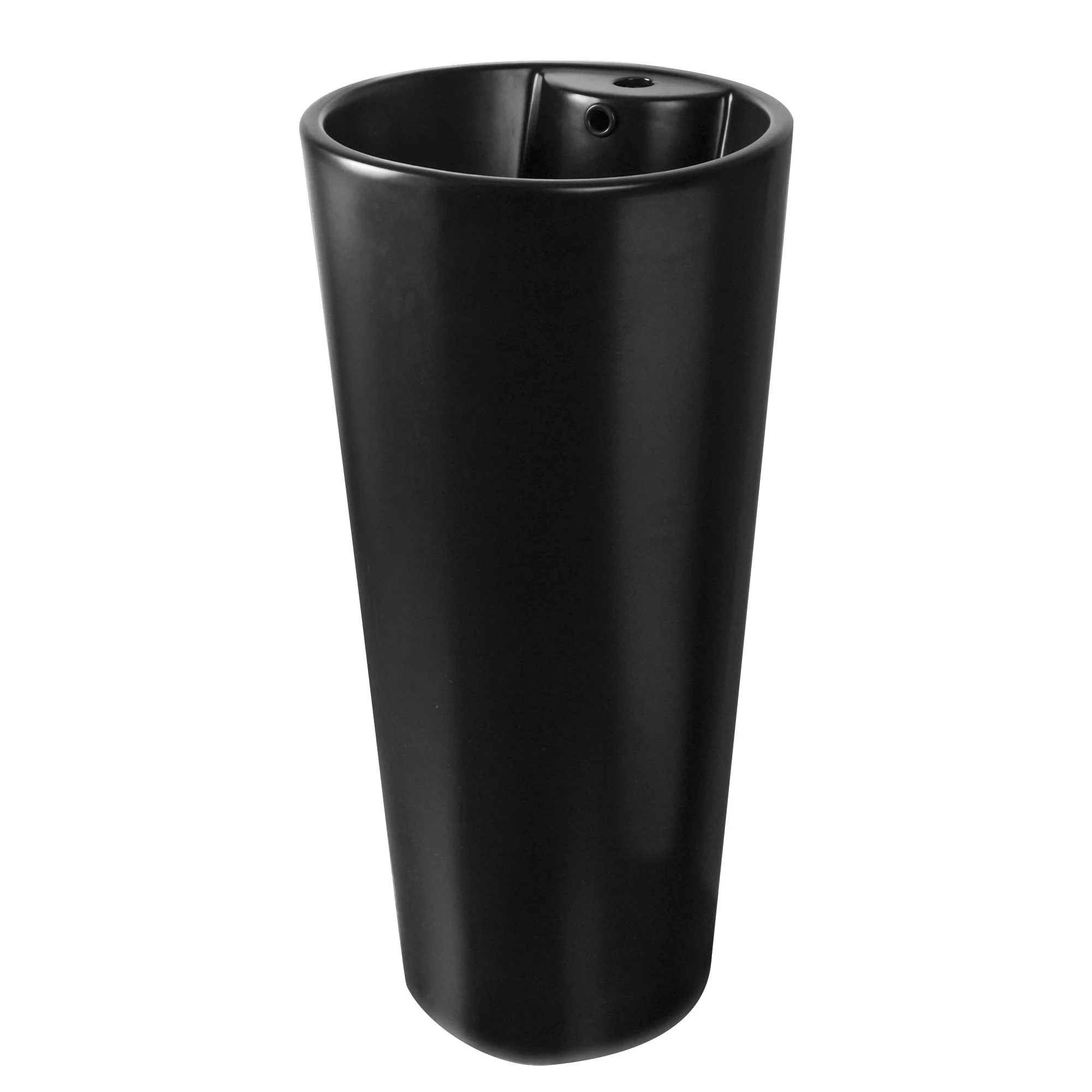 DeerValley DV-1P527 Pedestal Sinks, Minimalist Space-Saving Slim Design, Overflow & Single-Hole Faucet Ready - Image 13
