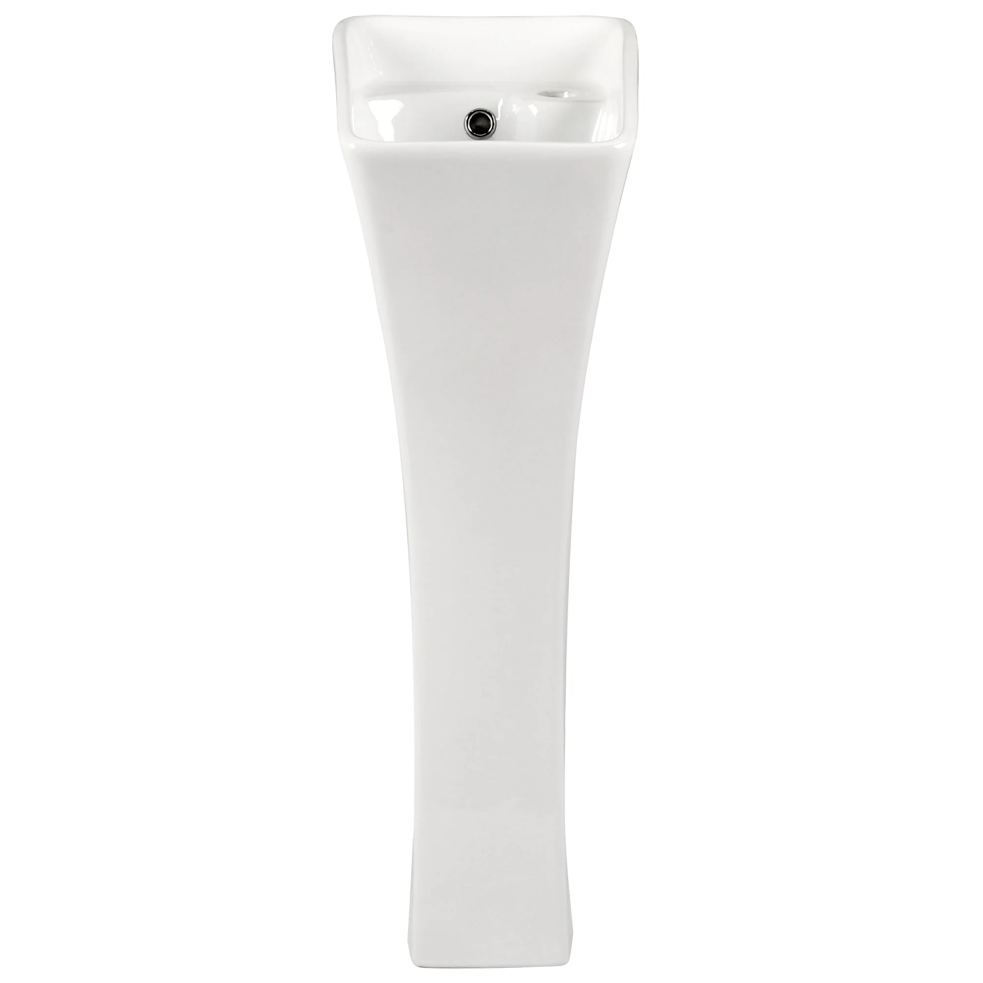 DeerValley DV-1P529 Pedestal Sinks Compact Modern Ceramic Overflow - Image 6