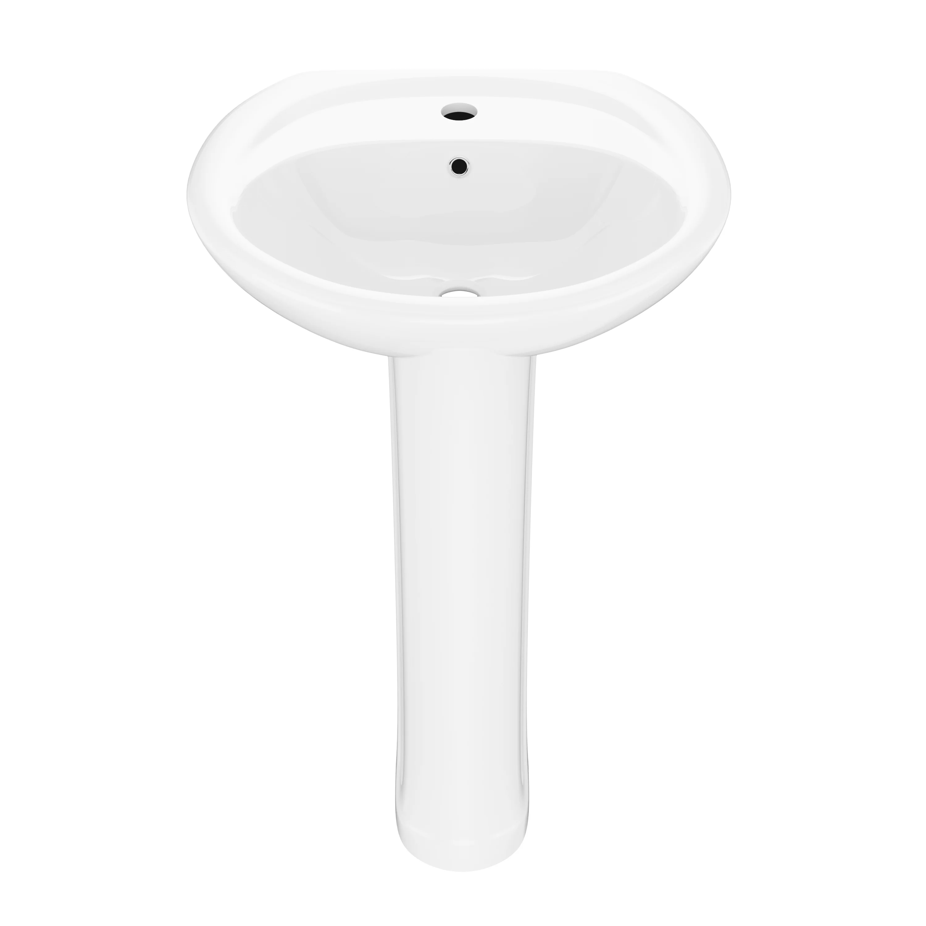 DeerValley DV-1P530 Pedestal Sink – Compact & Durable with Overflow - Image 3