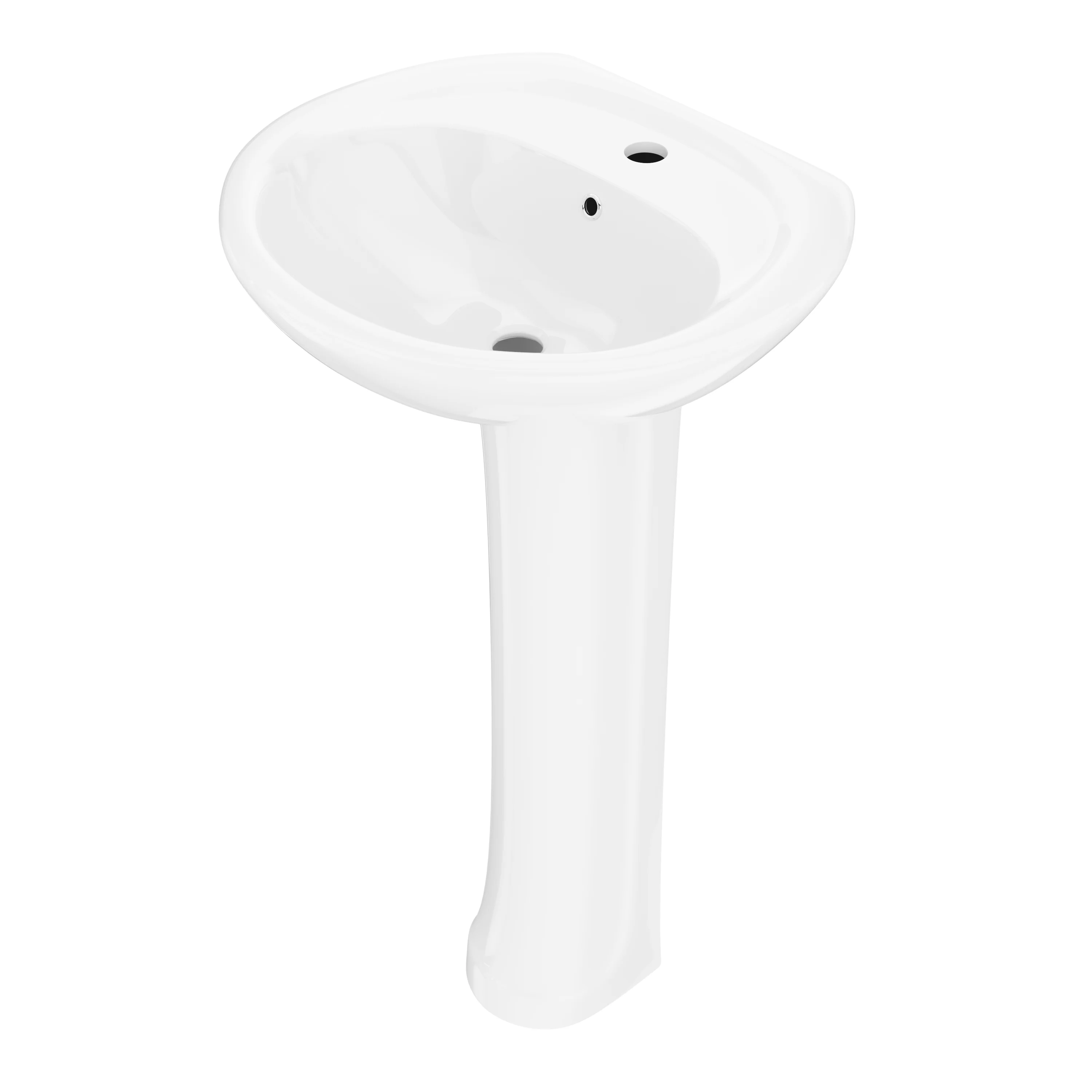 DeerValley DV-1P530 Pedestal Sink – Compact & Durable with Overflow - Image 4