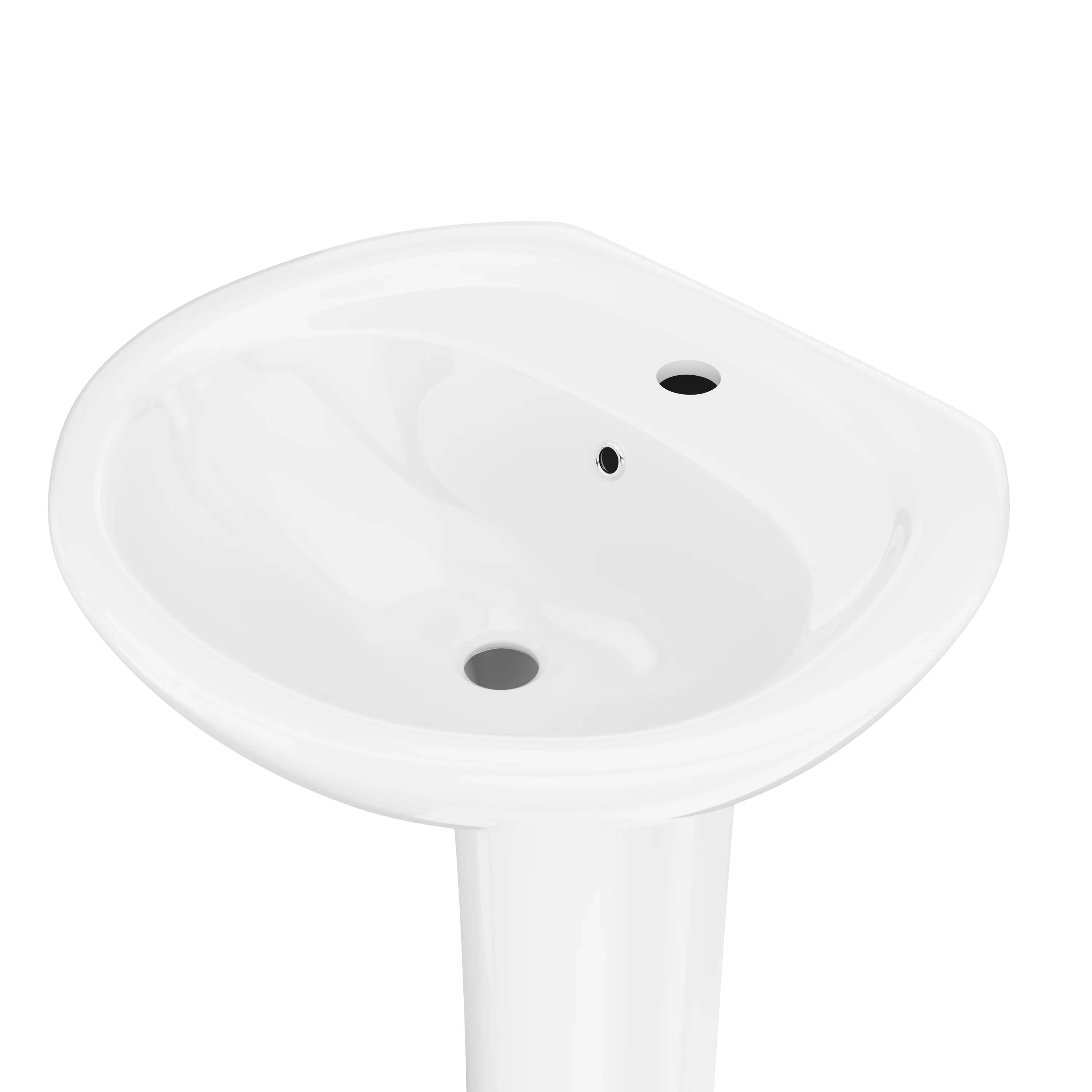 DeerValley DV-1P530 Pedestal Sink – Compact & Durable with Overflow - Image 5
