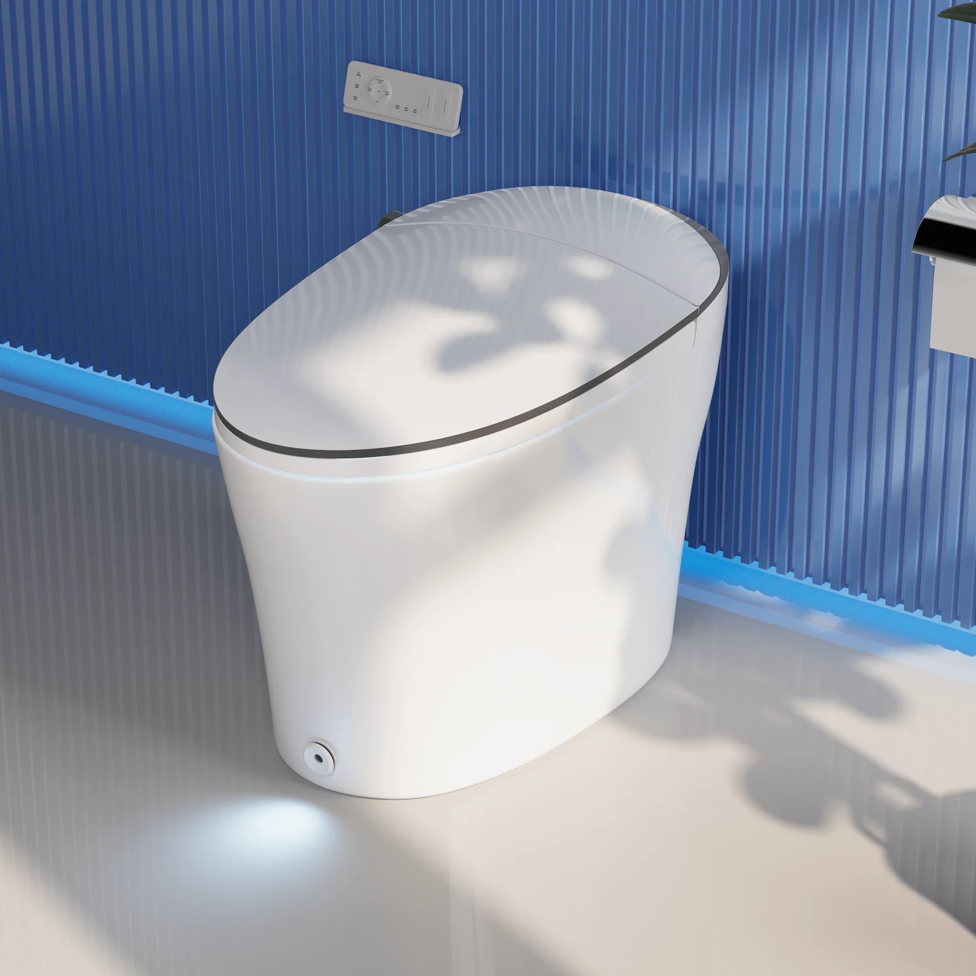 DeerValley DV-1S0019/V1/V3 Tankless Elongated Smart Toilet Quiet-Closed Heated Seat Sensor Auto, Foot Kick & Blackout Flush, Night Light - Image 21