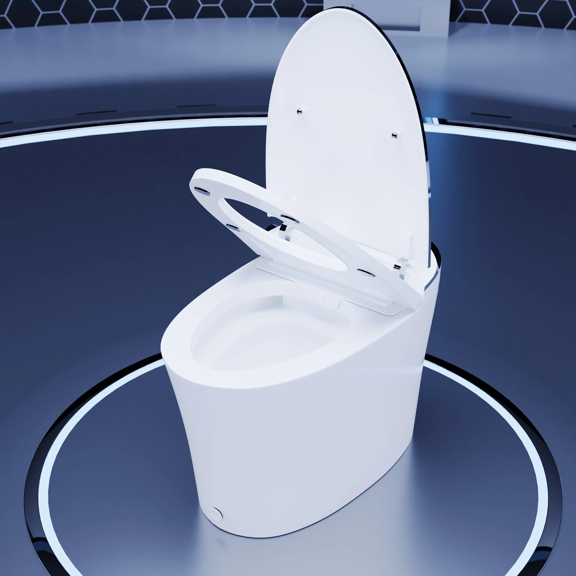 DeerValley DV-1S0019/V1/V3 Tankless Elongated Smart Toilet Quiet-Closed Heated Seat Sensor Auto, Foot Kick & Blackout Flush, Night Light - Image 32