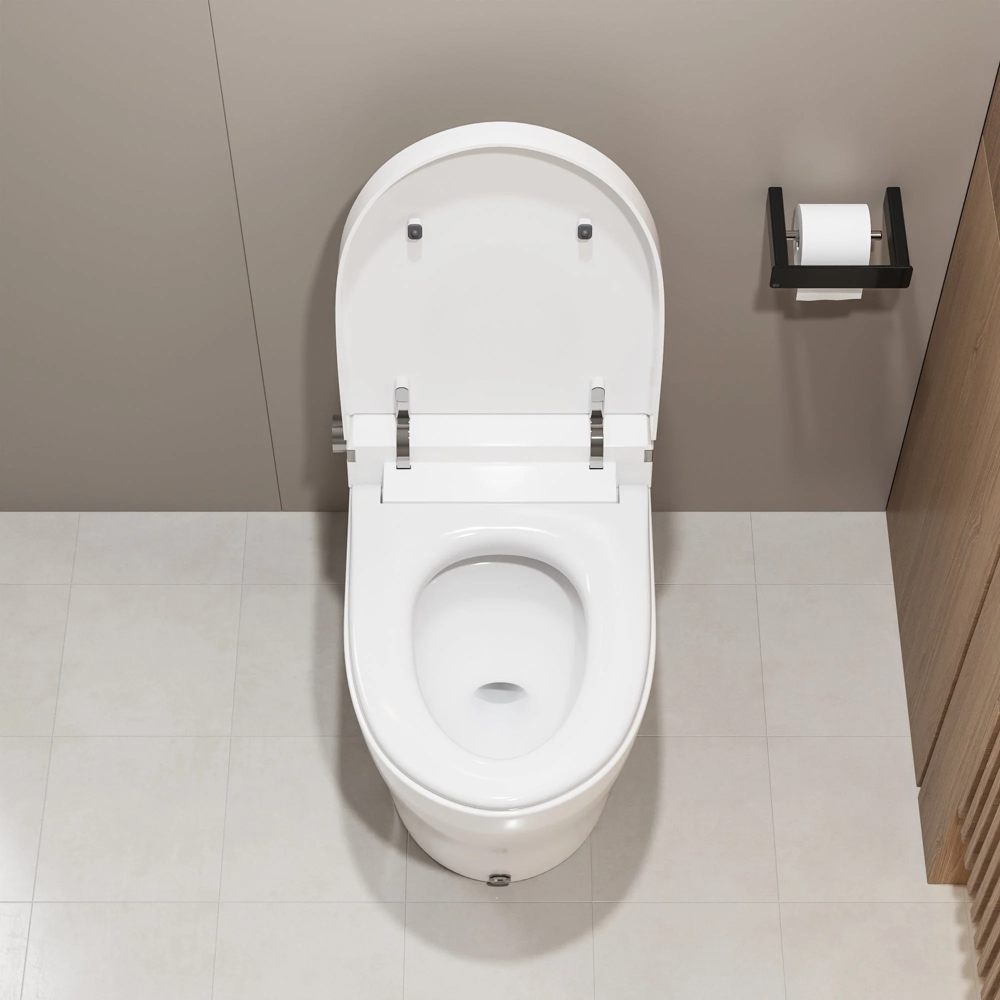 DeerValley DV-1S0029/V1/V3 Tankless Elongated Smart Toilet, One-Piece Elongated Smart Toilet with Foot Kick Flush (Seat Included) - Image 12