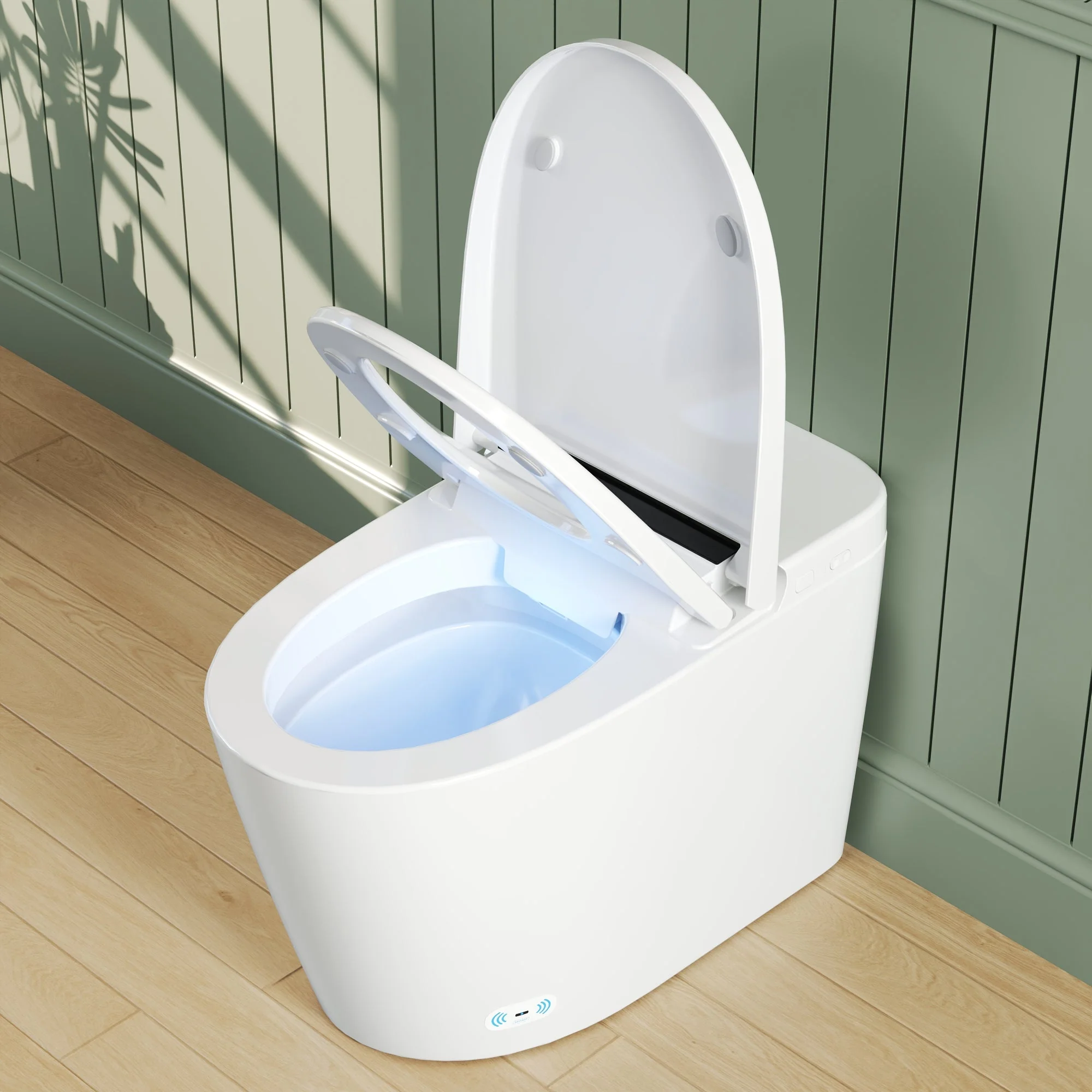 DeerValley DV-1S0159/0159-V1/0159-V3 Tankless Smart Toilet,Auto Flush, Heated Seat, Tankless One-Piece Toilets for Bathrooms - Image 25