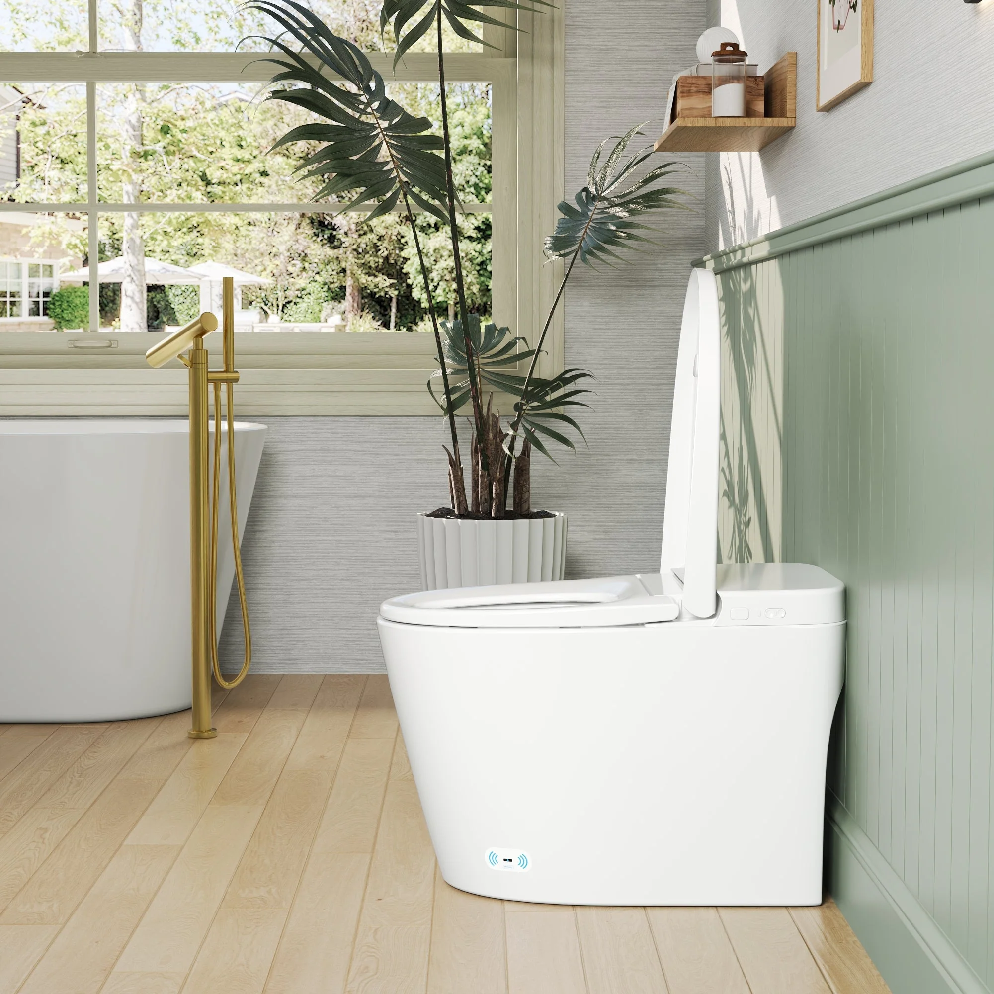 DeerValley DV-1S0159/0159-V1/0159-V3 Tankless Smart Toilet,Auto Flush, Heated Seat, Tankless One-Piece Toilets for Bathrooms - Image 26