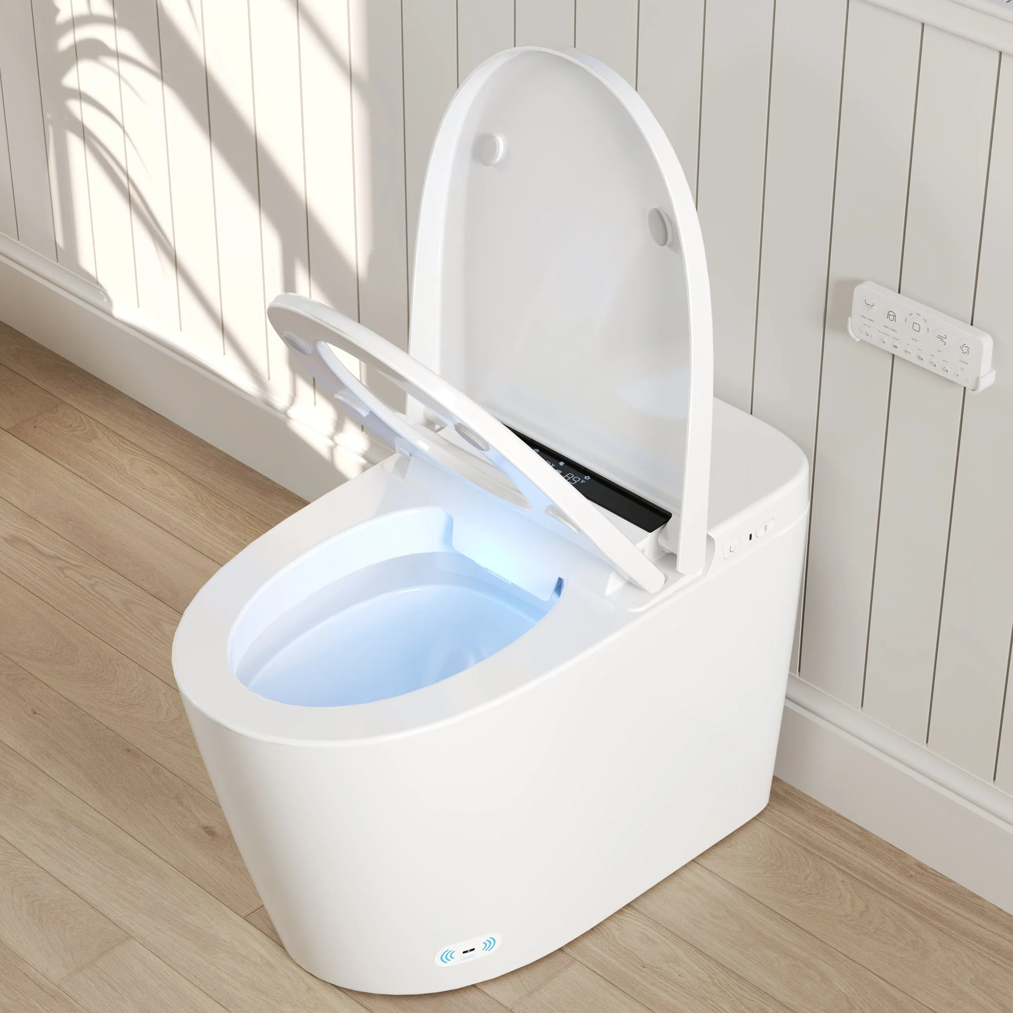 DeerValley DV-1S0159/0159-V1/0159-V3 Tankless Smart Toilet,Auto Flush, Heated Seat, Tankless One-Piece Toilets for Bathrooms - Image 27