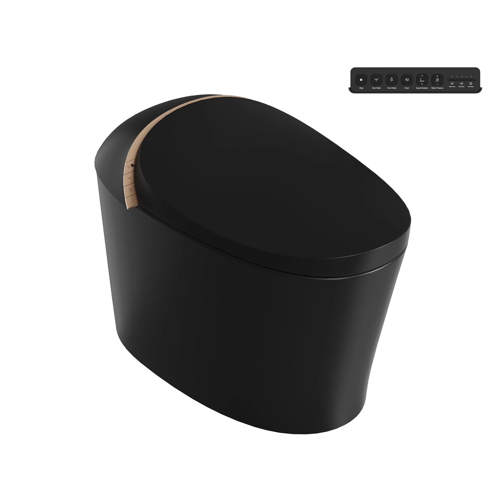 DeerValley DV-1S0160/V1/V3 Tankless Elongated Smart Toilet with Off-Seat Flush/Foot Sensor Flush, Automatic Tankless Toilet with Heated Seat, Warm Water Cleaning, Warm Air dryer - Image 21