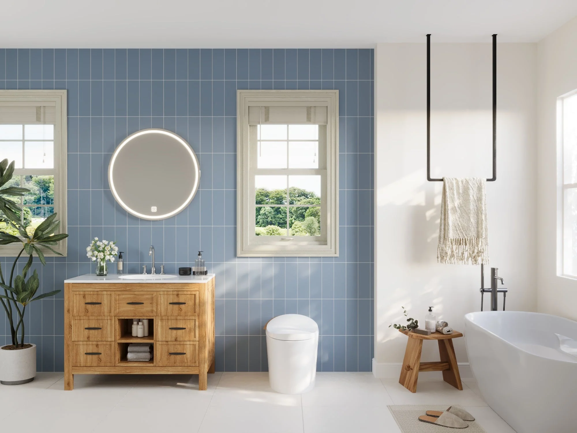 DeerValley DV-1S0160/V1/V3 Tankless Elongated Smart Toilet with Off-Seat Flush/Foot Sensor Flush, Automatic Tankless Toilet with Heated Seat, Warm Water Cleaning, Warm Air dryer - Image 6