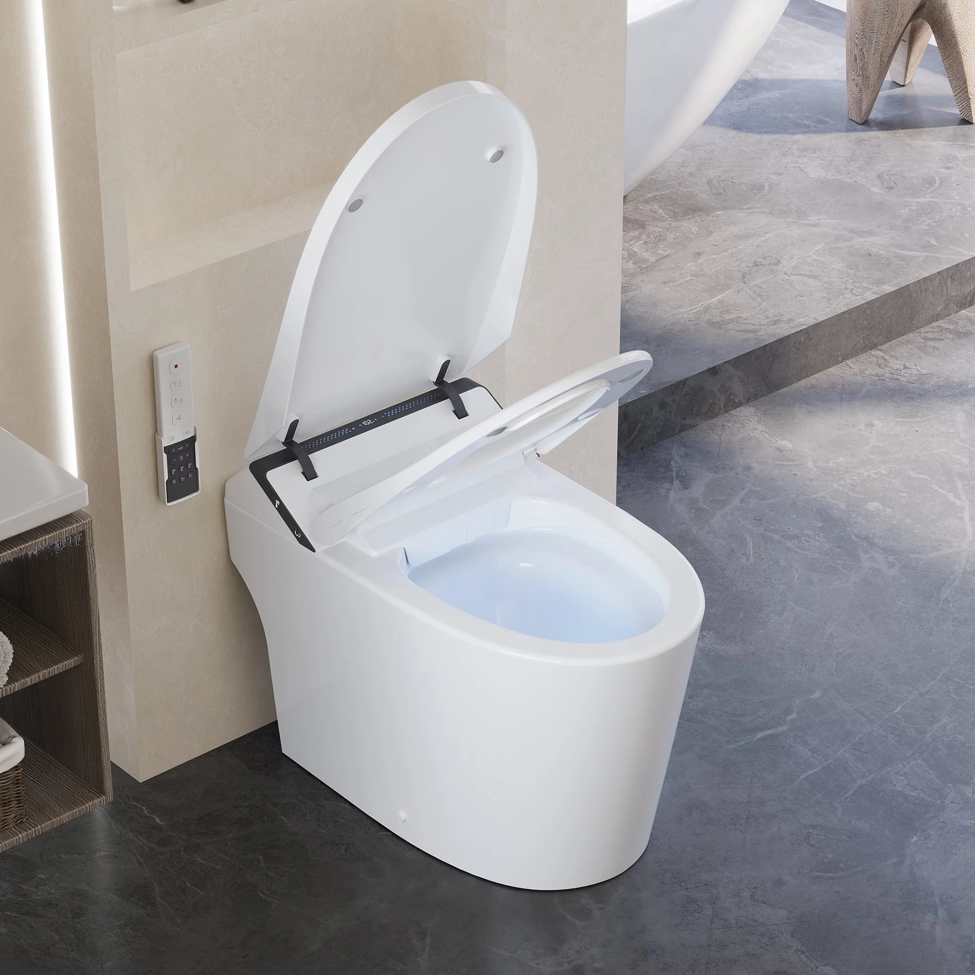 DeerValley DV-1S0289 / DV-1S0289-V3 ADA Smart Toilet with Foam Shield Hygiene & Hands-Free Flush - Image 8