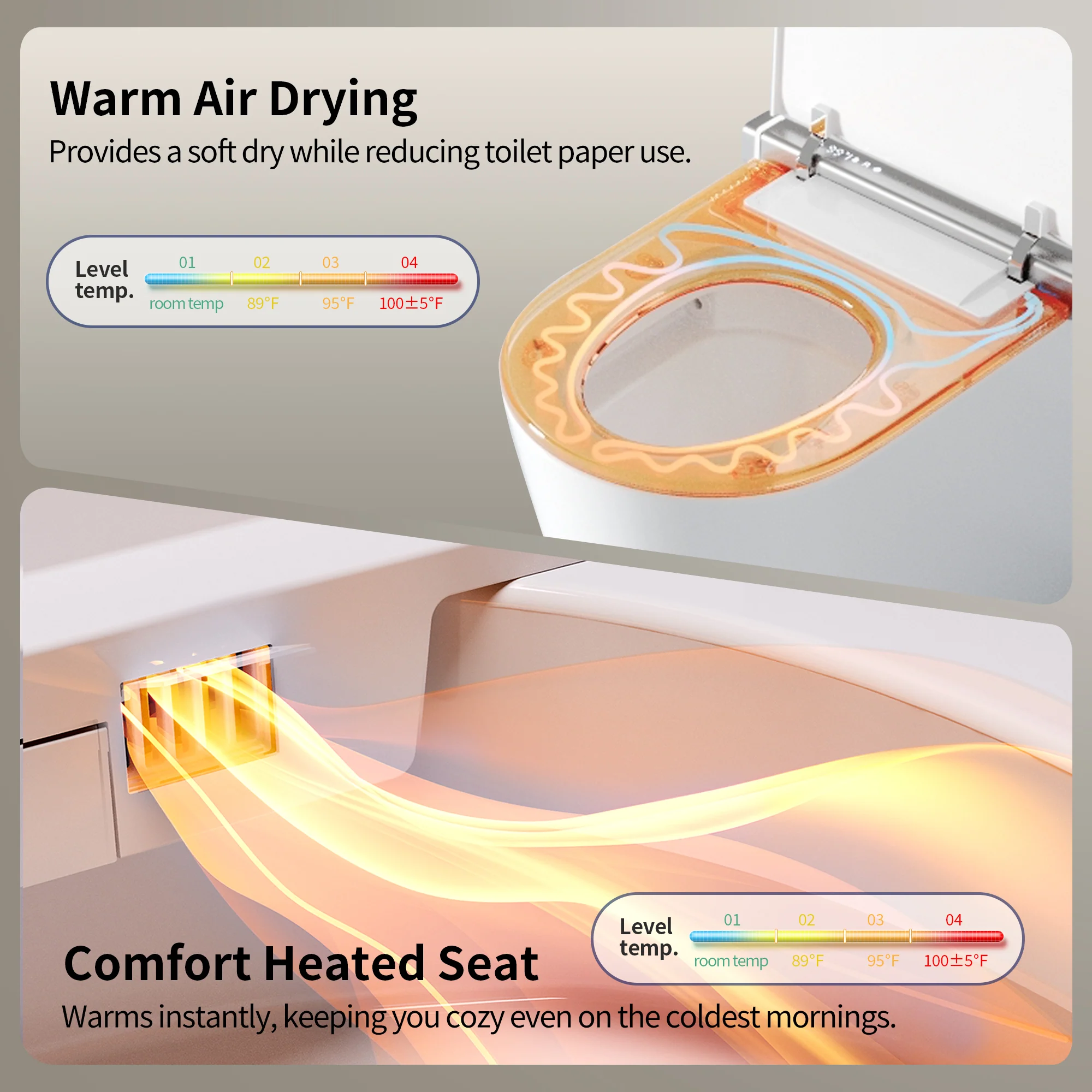 DeerValley DV-1S0360 Smart Toilet with All-Season Comfort, Built-in Tank & Pump - Image 11