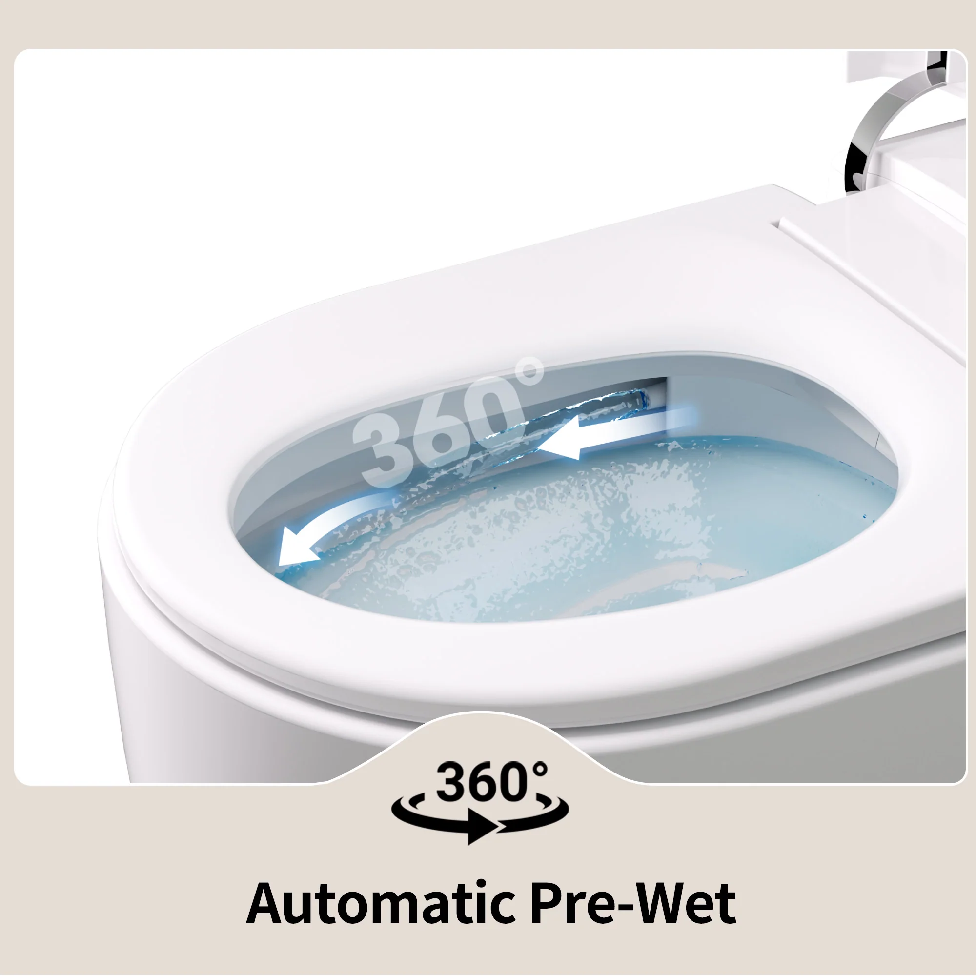 DeerValley DV-1S0381 Compact Smart Toilet for Small Bathrooms, Space-Saving Design - Image 13