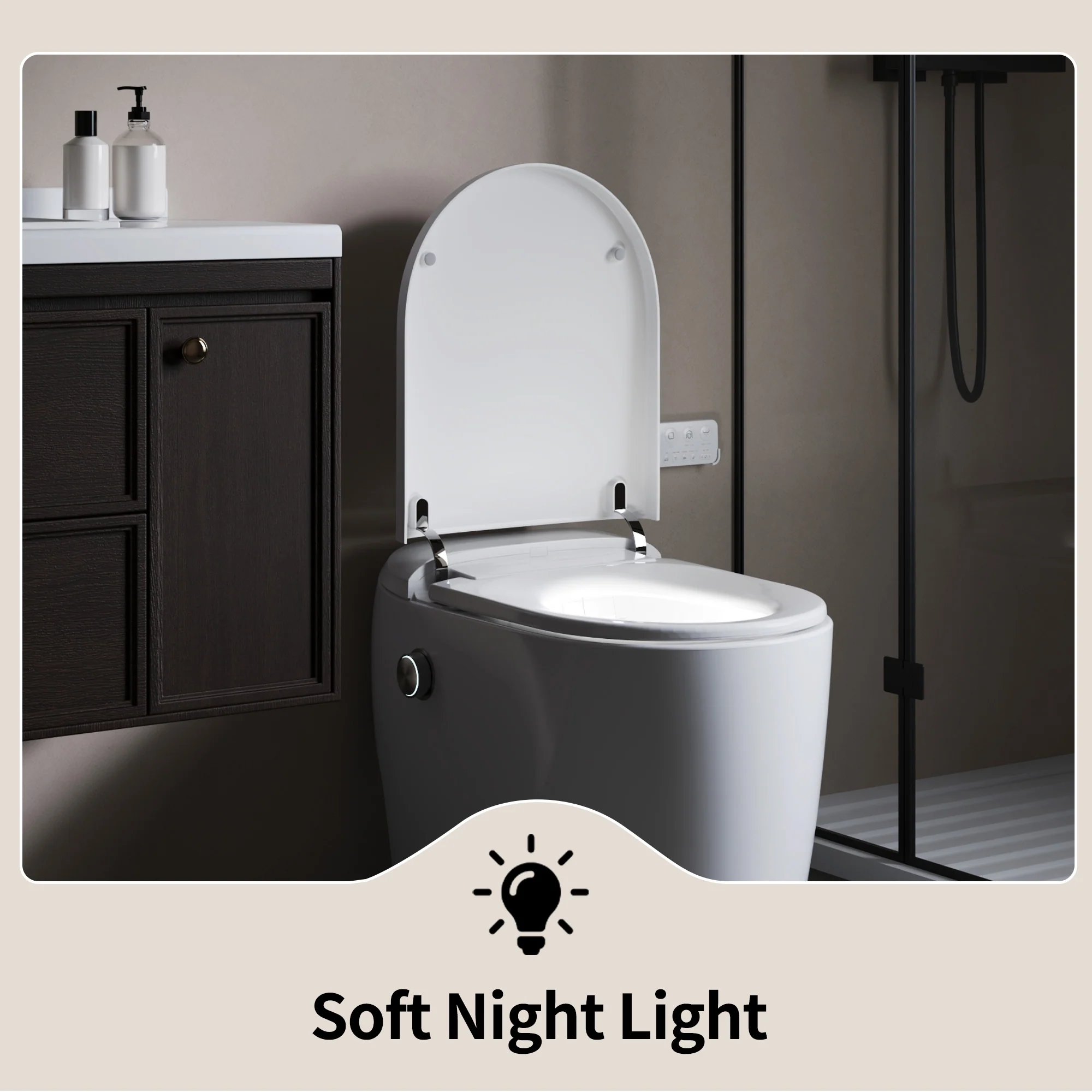 DeerValley DV-1S0381 Compact Smart Toilet for Small Bathrooms, Space-Saving Design - Image 14