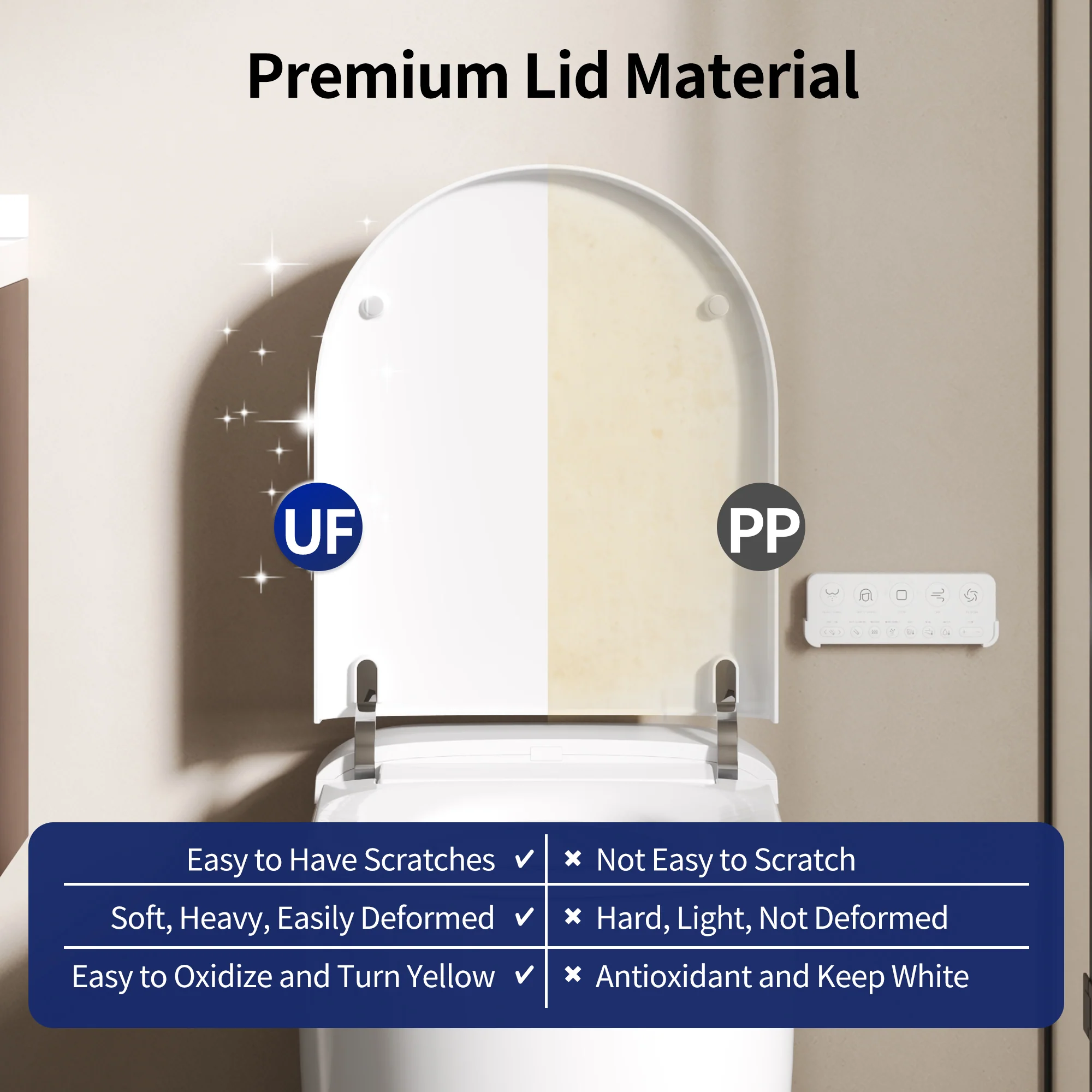 DeerValley DV-1S0381 Compact Smart Toilet for Small Bathrooms, Space-Saving Design - Image 22