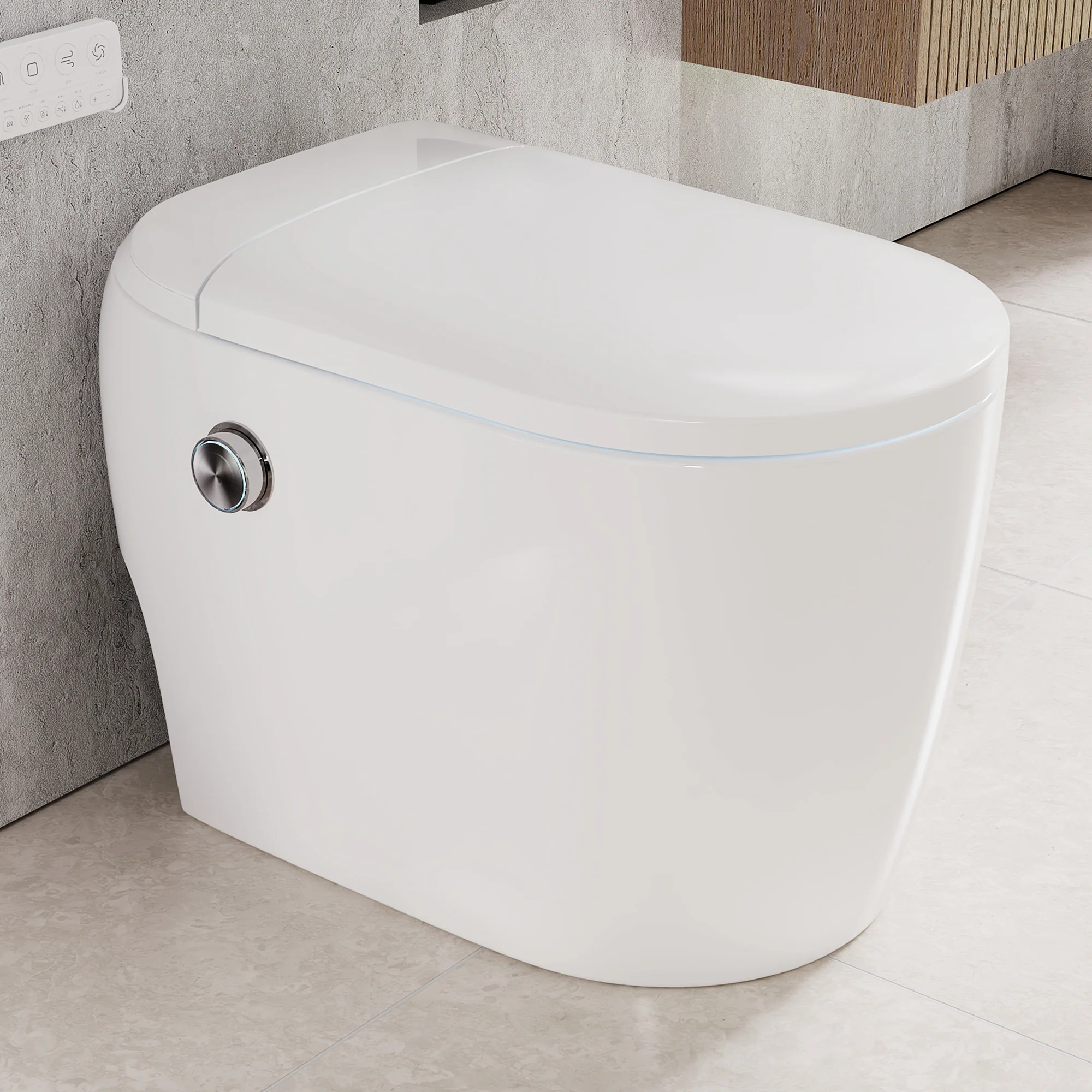 DeerValley DV-1S0381 Compact Smart Toilet for Small Bathrooms, Space-Saving Design - Image 5