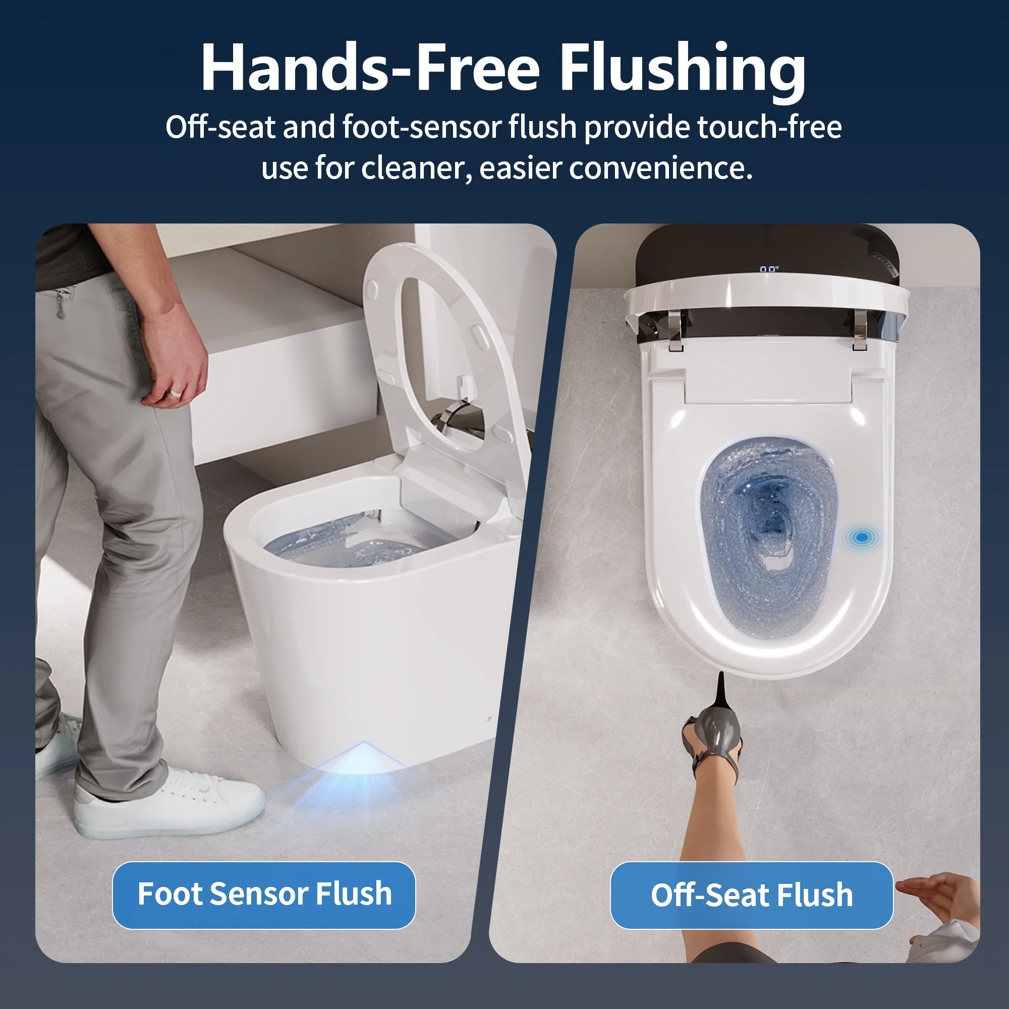 DeerValley DV-1S0442 Smart Toilet with Automatic Comfort Adjustment, Foam Shield Hygiene - Image 5