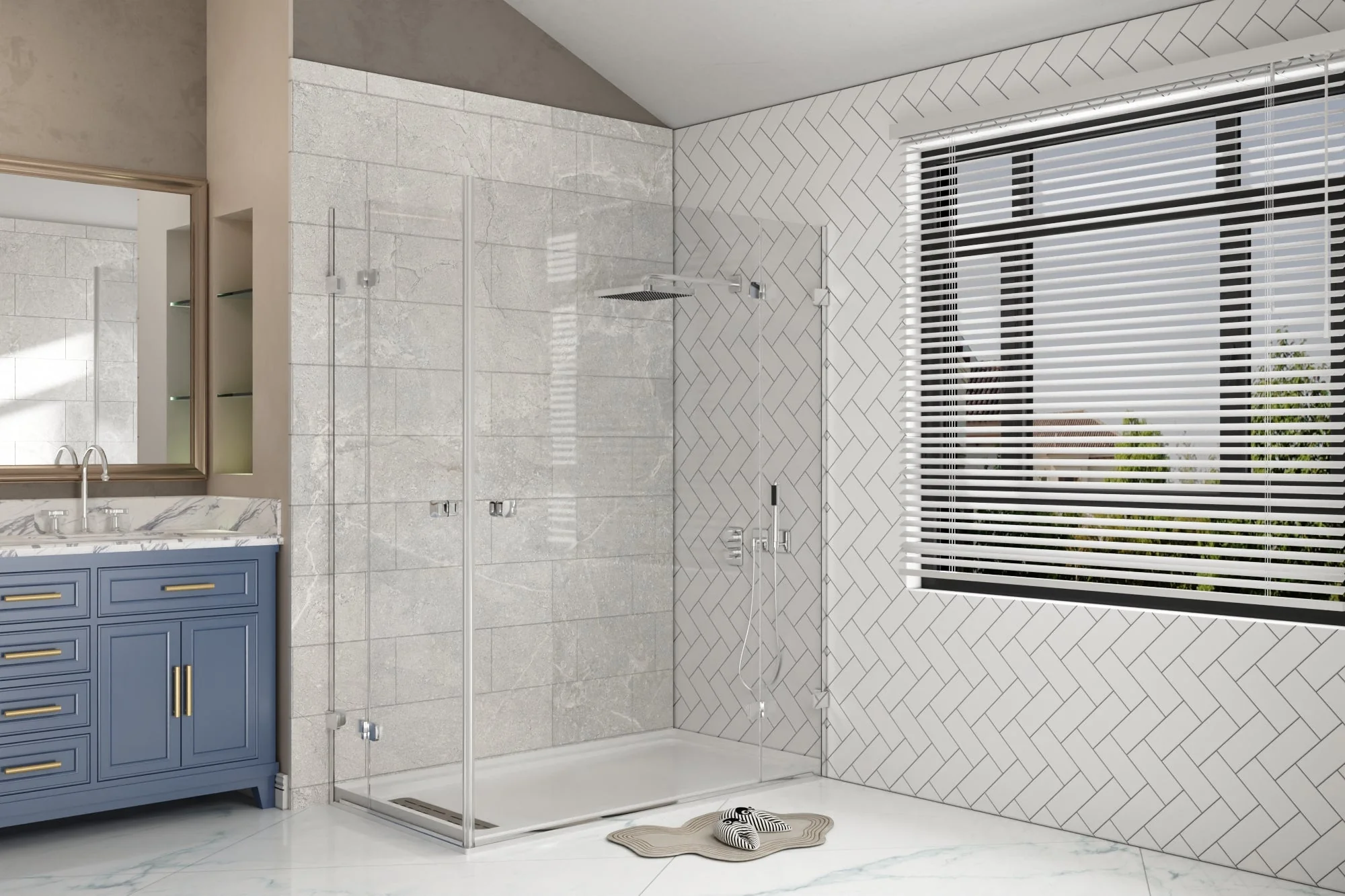 60"L x 32"W Rectangular Shower Base, Stain Resistant With Multiple Types - Image 13