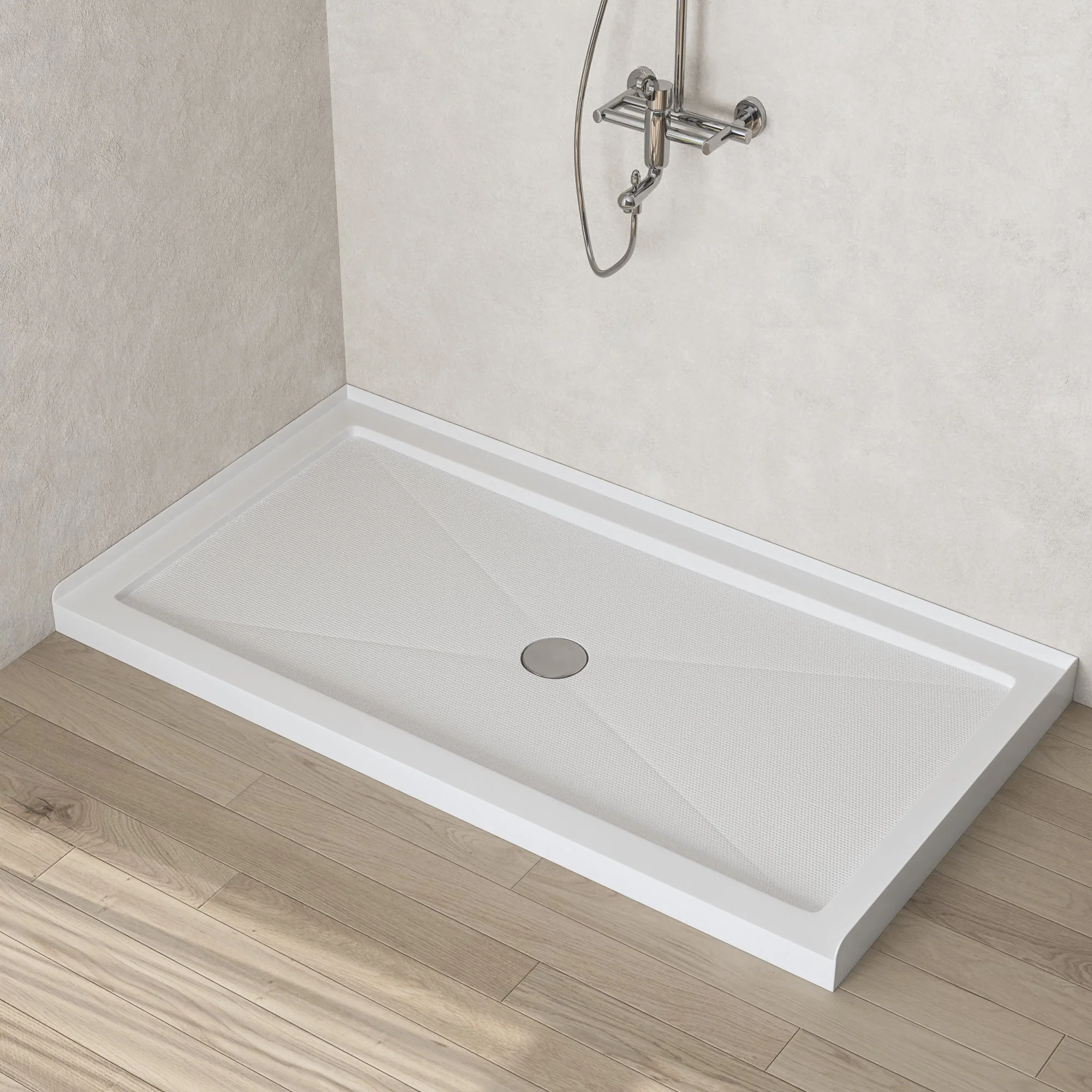 60"L Rectangle Shower Base, Non-slip Design With Multiple Sizes - Image 10