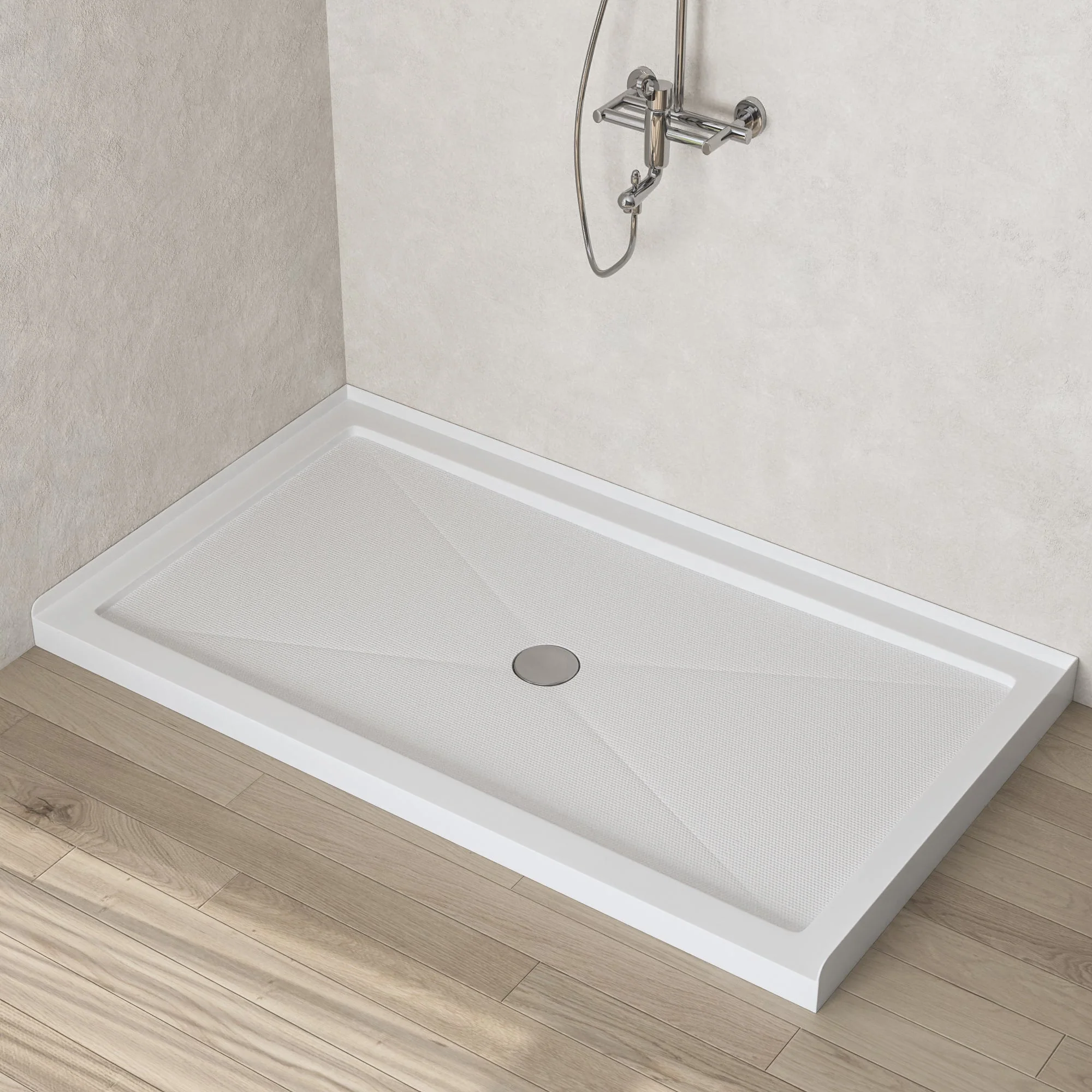 60"L Rectangle Shower Base, Non-slip Design With Multiple Sizes - Image 12