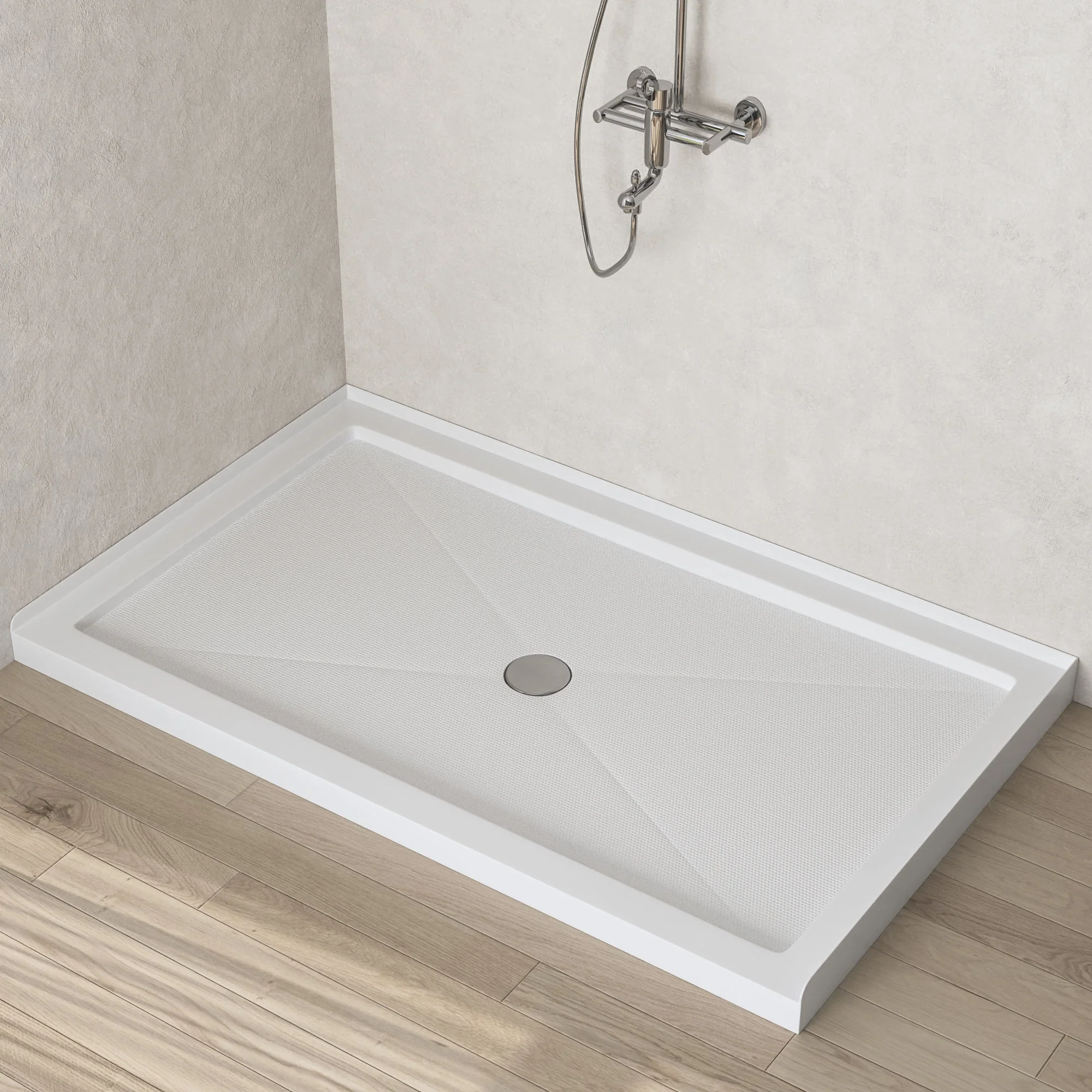 60"L Rectangle Shower Base, Non-slip Design With Multiple Sizes - Image 14