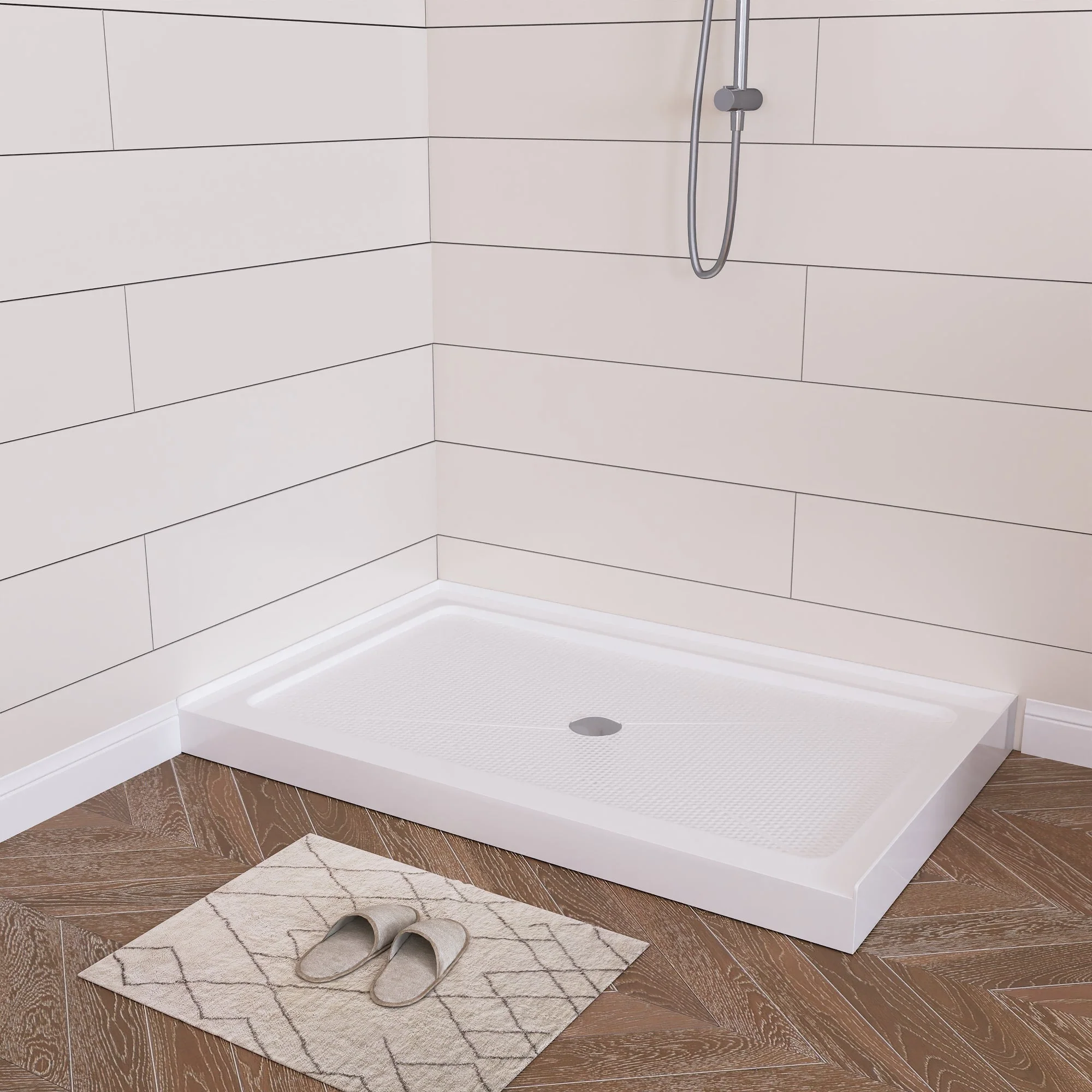 DeerValley DV-1SB0107 Shower Bases,  2-4‰ Sloped Drainage & 3-Sided Flange,Non-slip Design With Multiple Sizes - Image 8