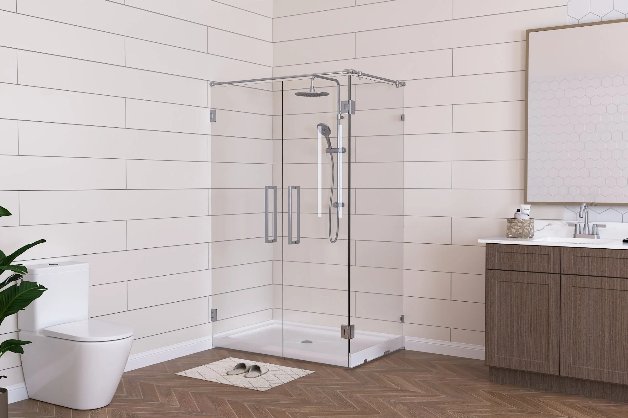 DeerValley DV-1SB0107 Shower Bases,  2-4‰ Sloped Drainage & 3-Sided Flange,Non-slip Design With Multiple Sizes - Image 9