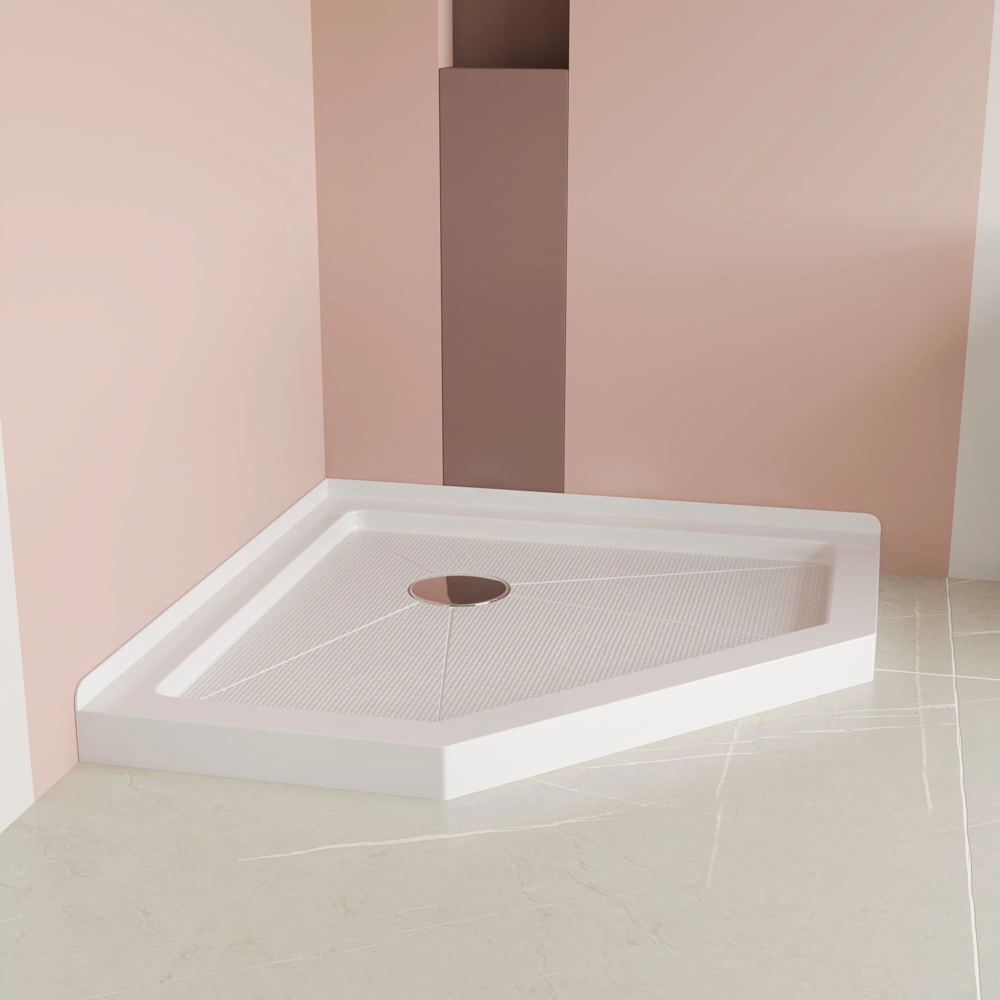 DeerValley DV-1SB0267 Shower Bases Neo-Angle Corner Non-Slip Sloped - Image 11