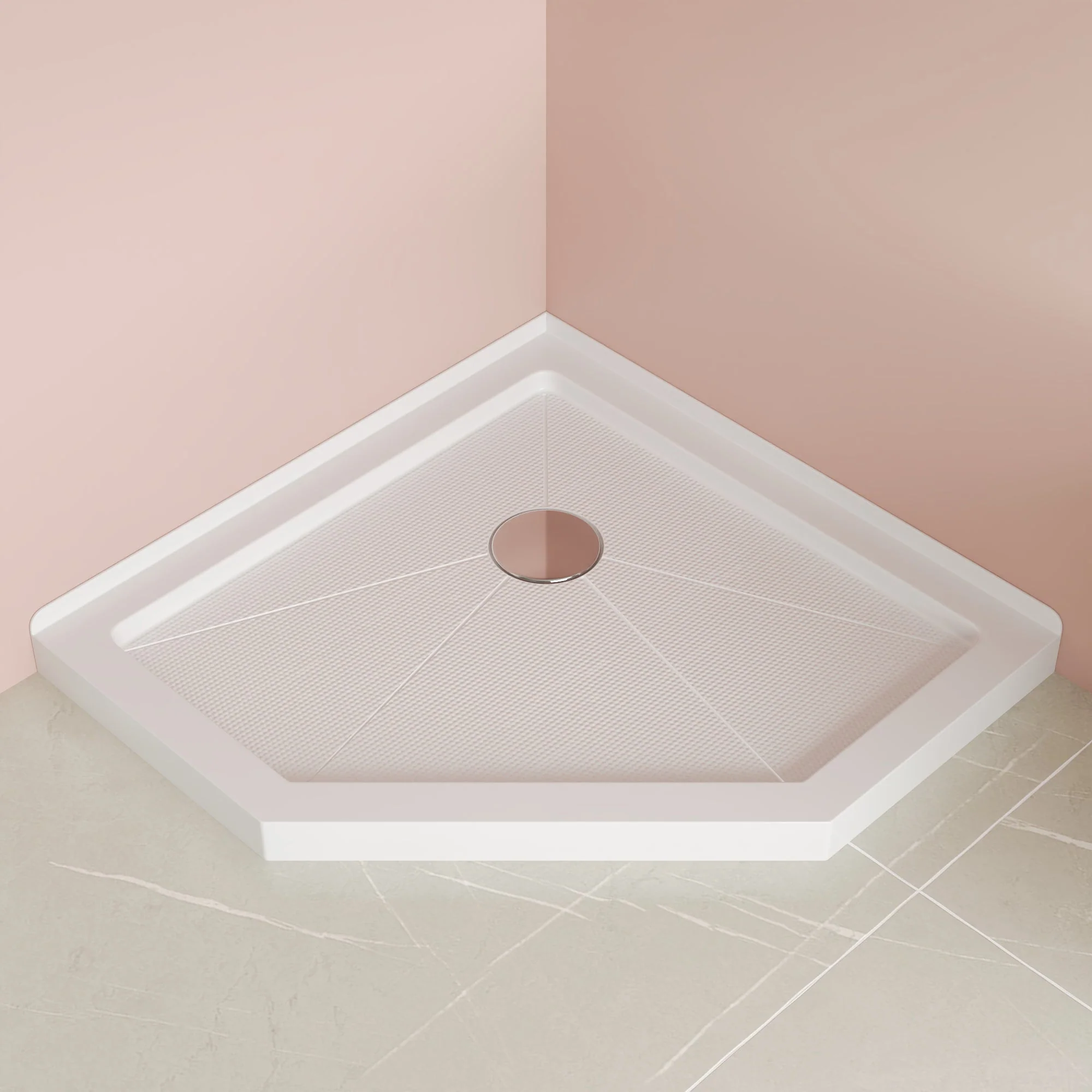 DeerValley DV-1SB0267 Shower Bases Neo-Angle Corner Non-Slip Sloped - Image 12
