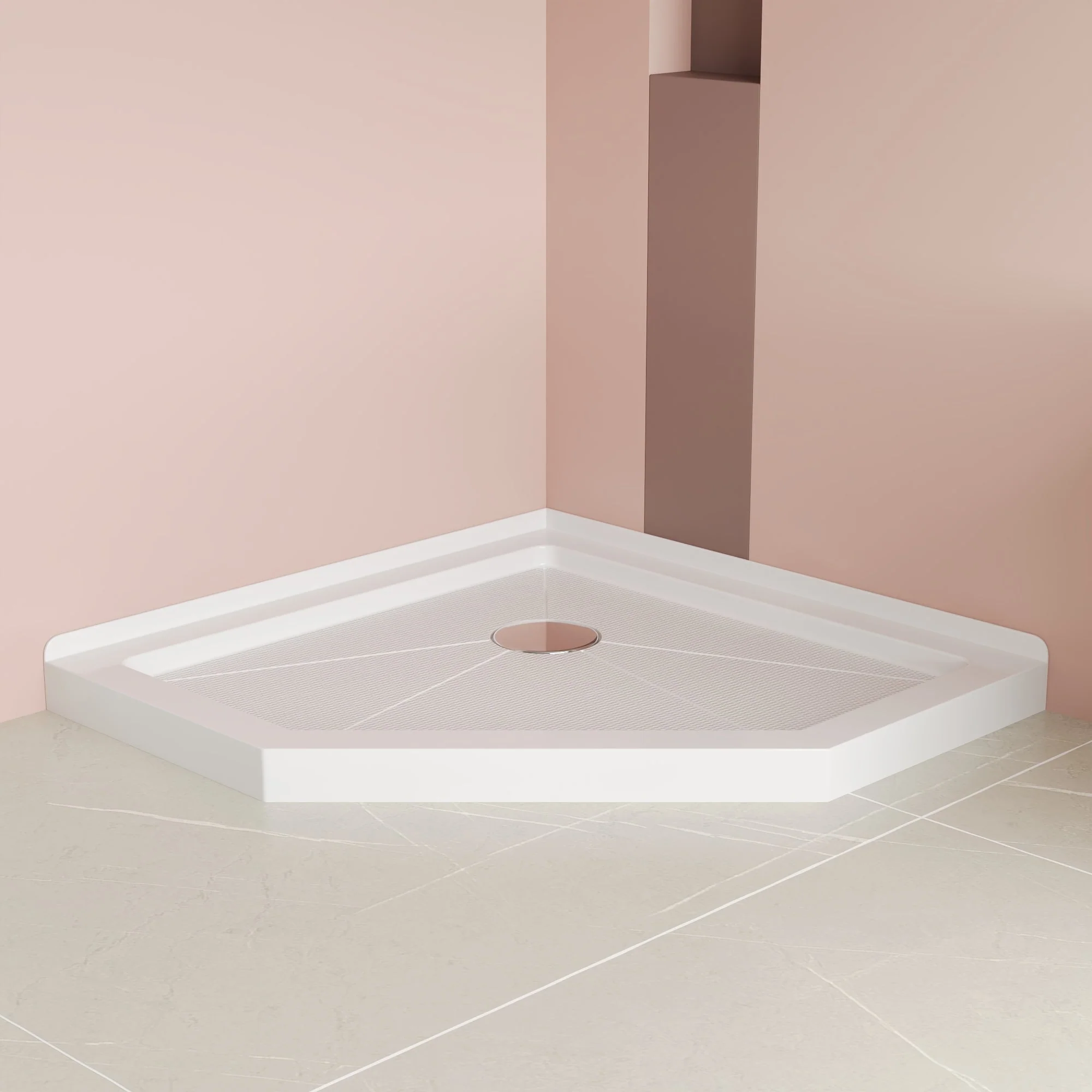DeerValley DV-1SB0267 Shower Bases Neo-Angle Corner Non-Slip Sloped - Image 3