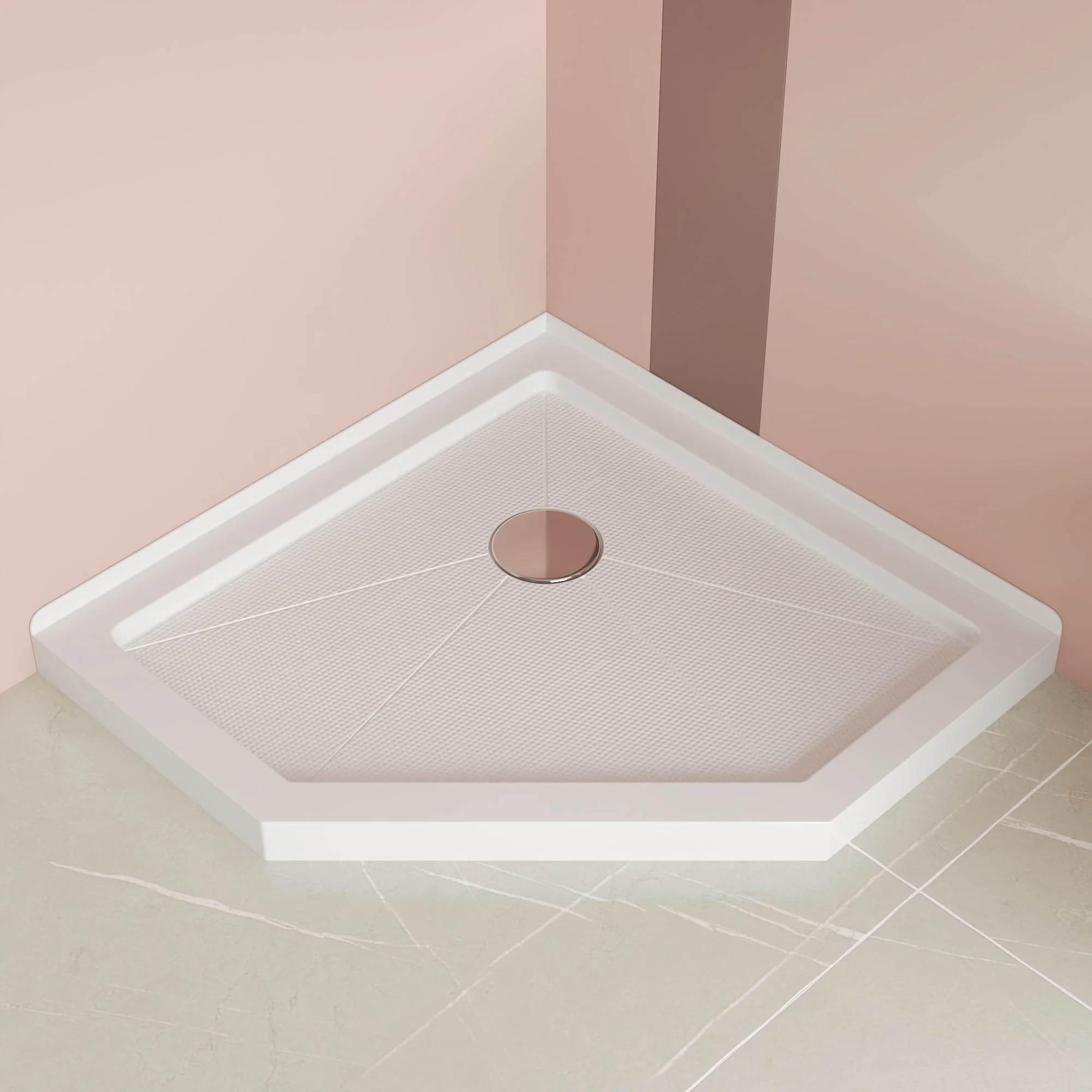 DeerValley DV-1SB0267 Shower Bases Neo-Angle Corner Non-Slip Sloped - Image 4