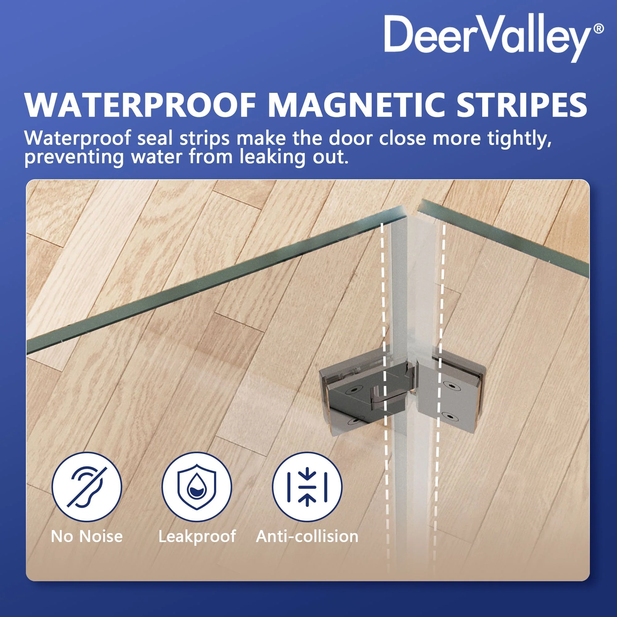 DYNASTY Frameless Neo-Angle Shower Enclosure, 0.39" Clear Tempered Glass, Stainless Steel Accessories - Image 12