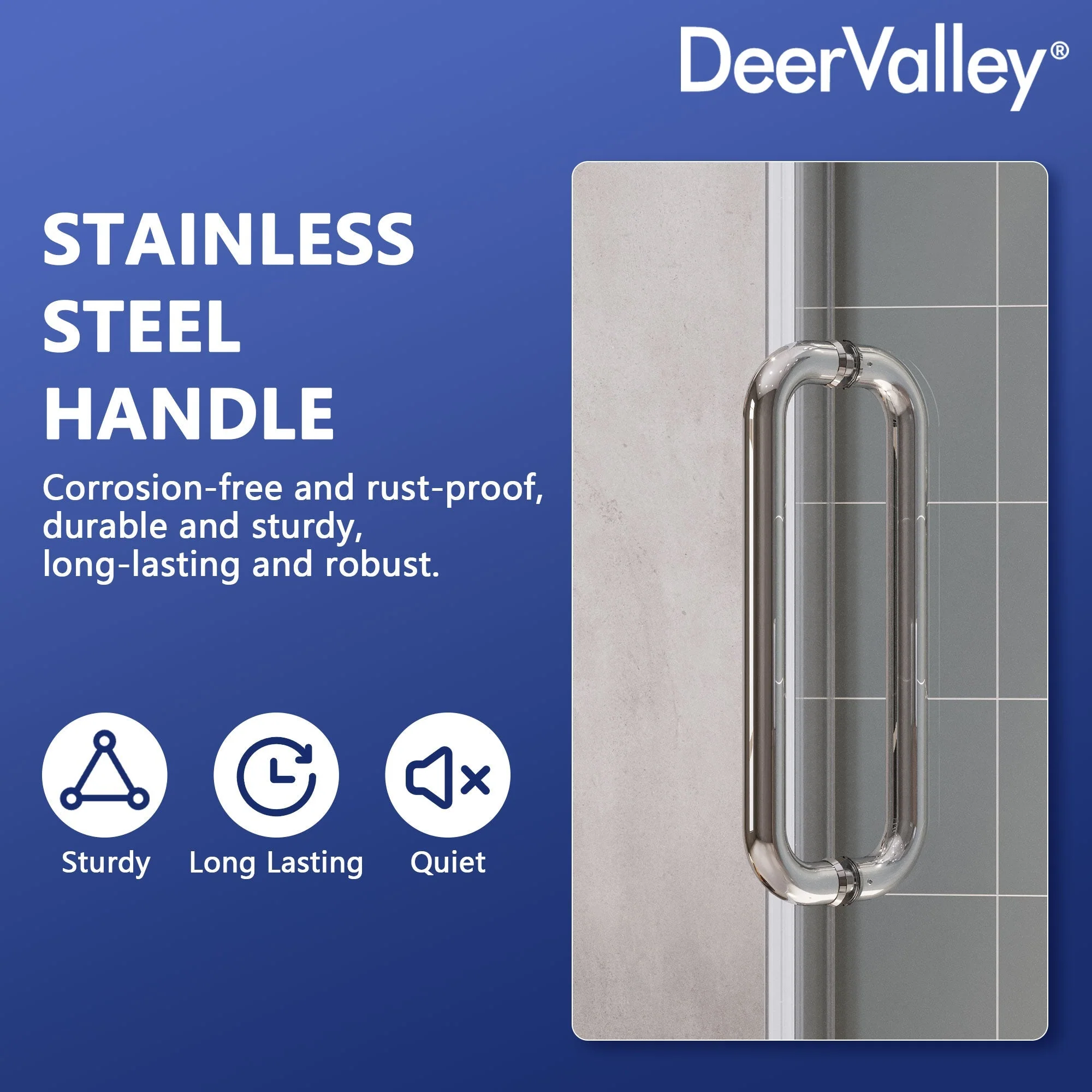 DYNASTY Frameless Neo-Angle Shower Enclosure, 0.39" Clear Tempered Glass, Stainless Steel Accessories - Image 9