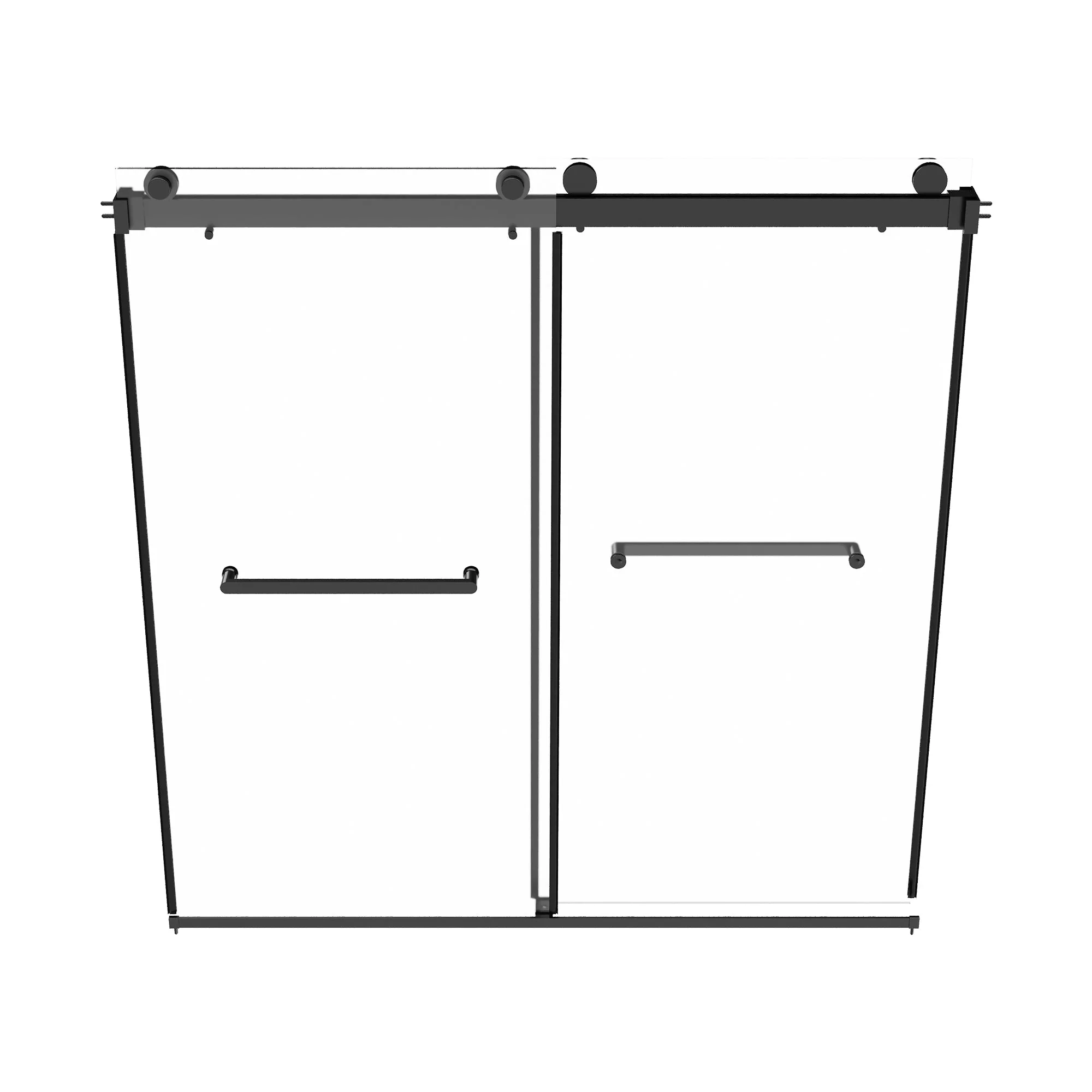 LIBERTY 60" x 62" Tub Shower Door Double Sliding Bypass Sliding Bathtub Door - Image 16