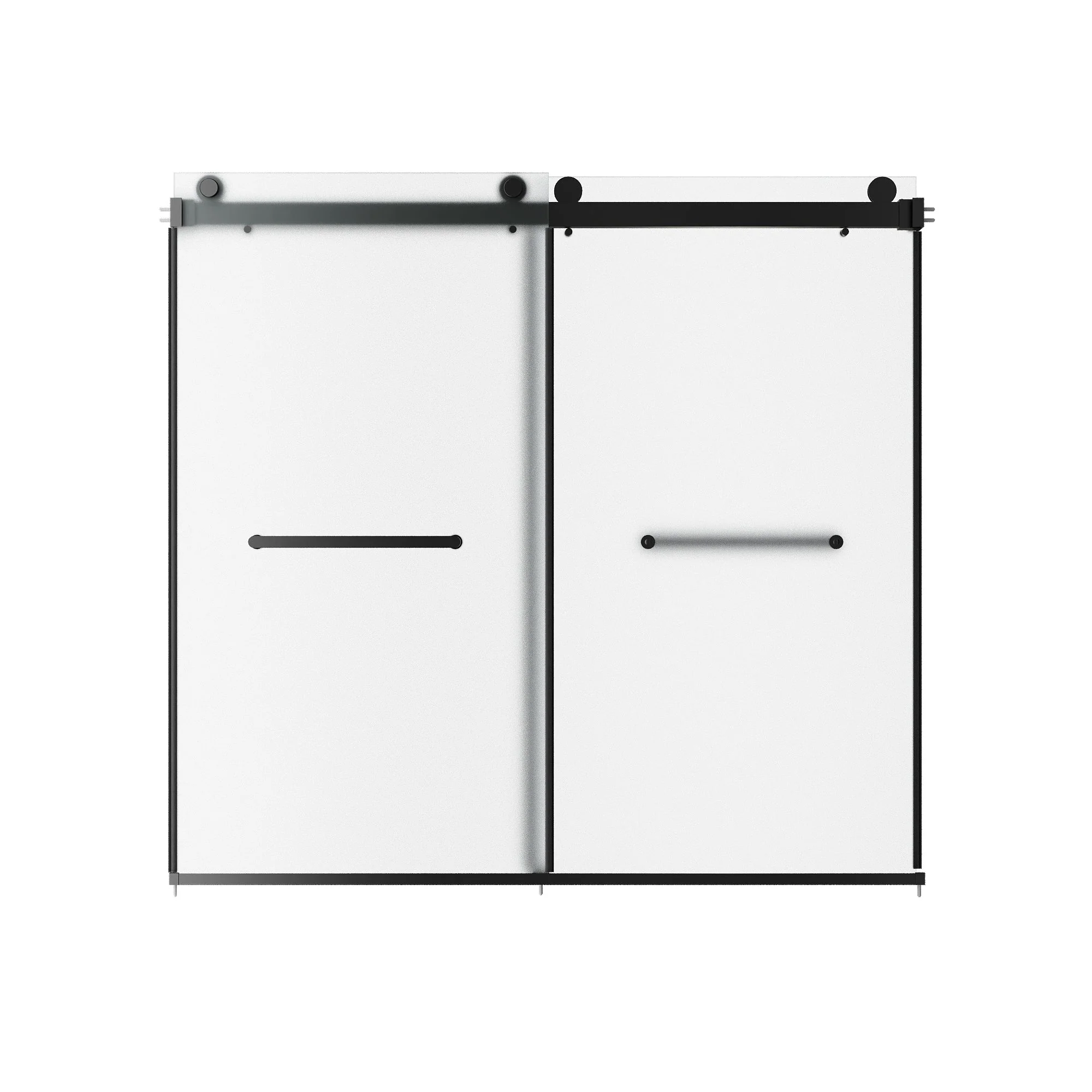 LIBERTY 59" x 59" Tub Shower Door Double Sliding Bypass Sliding Bathtub Door - Image 10