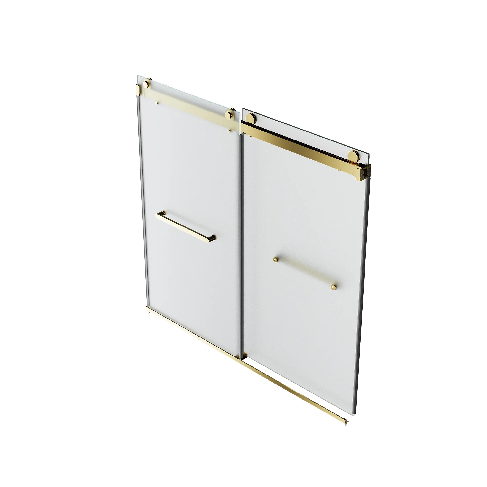 LIBERTY 59" x 59" Tub Shower Door Double Sliding Bypass Sliding Bathtub Door - Image 11