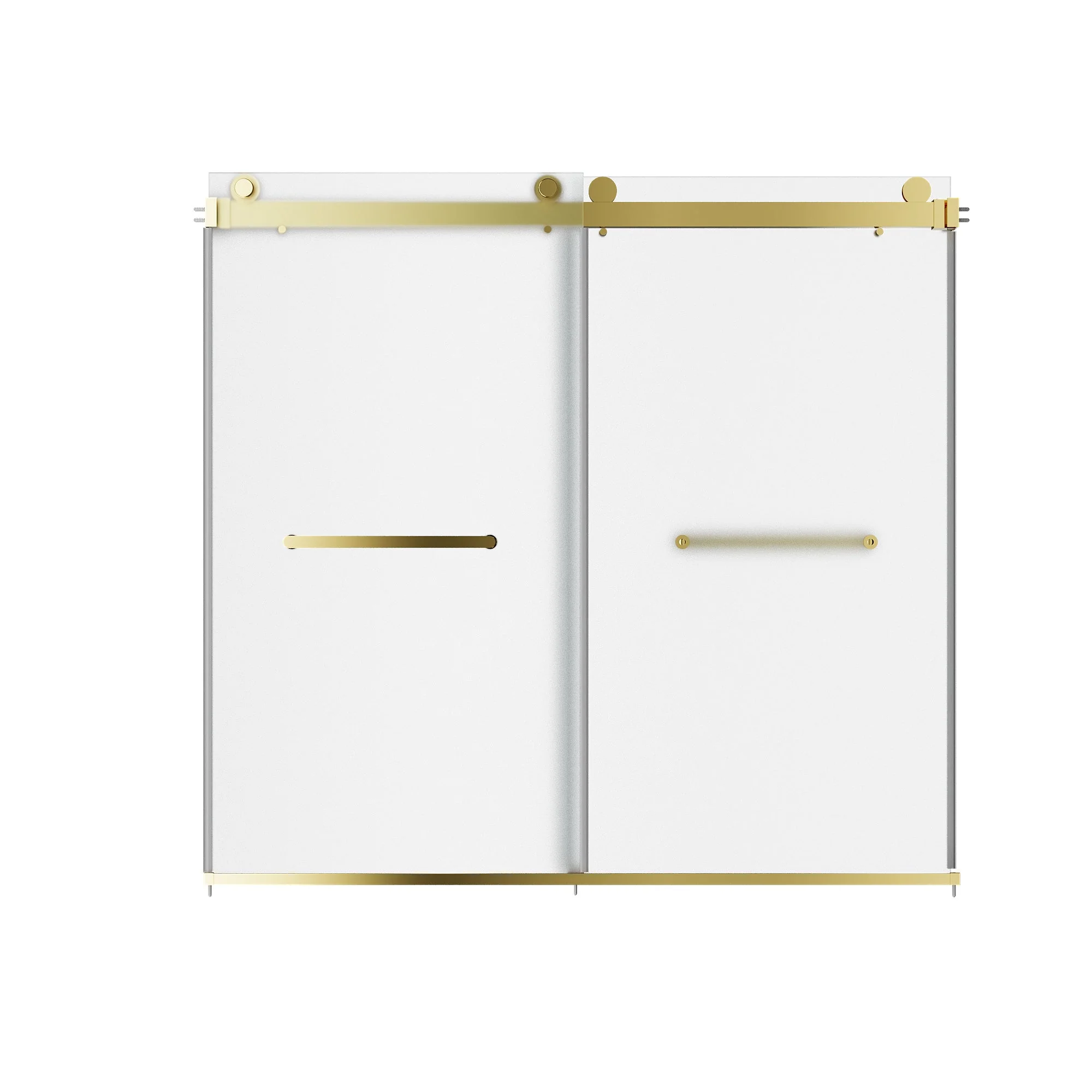 LIBERTY 59" x 59" Tub Shower Door Double Sliding Bypass Sliding Bathtub Door - Image 14
