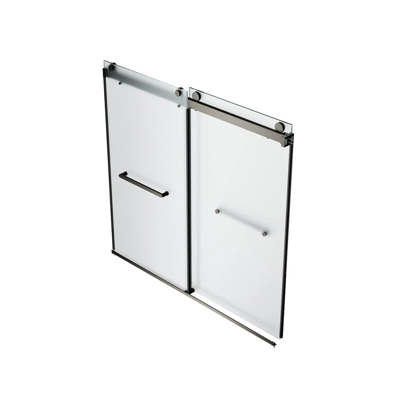 LIBERTY 59" x 59" Tub Shower Door Double Sliding Bypass Sliding Bathtub Door - Image 7